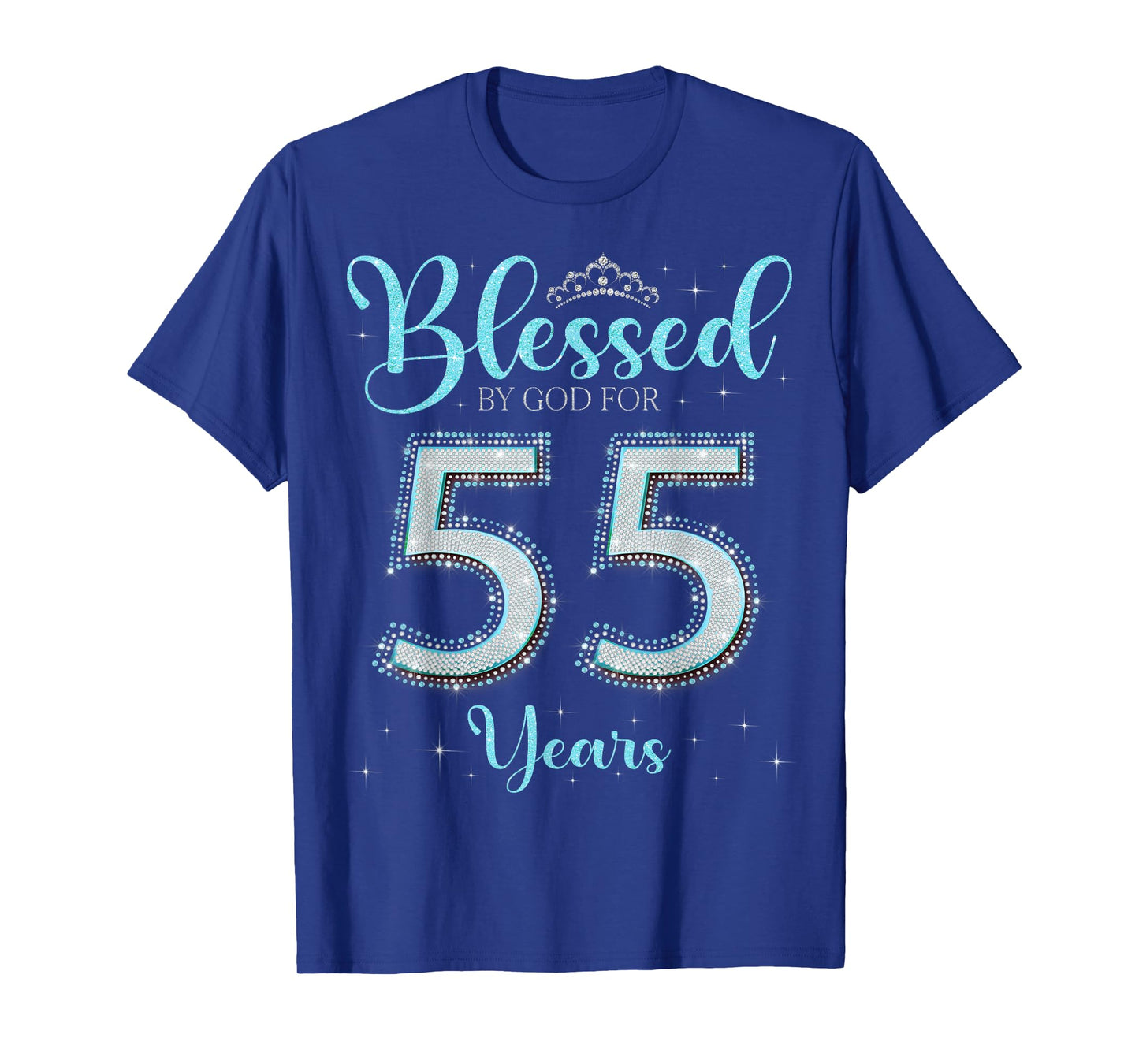Blessed By God For 55 Years Old 55th Birthday 55th Bday T-Shirt