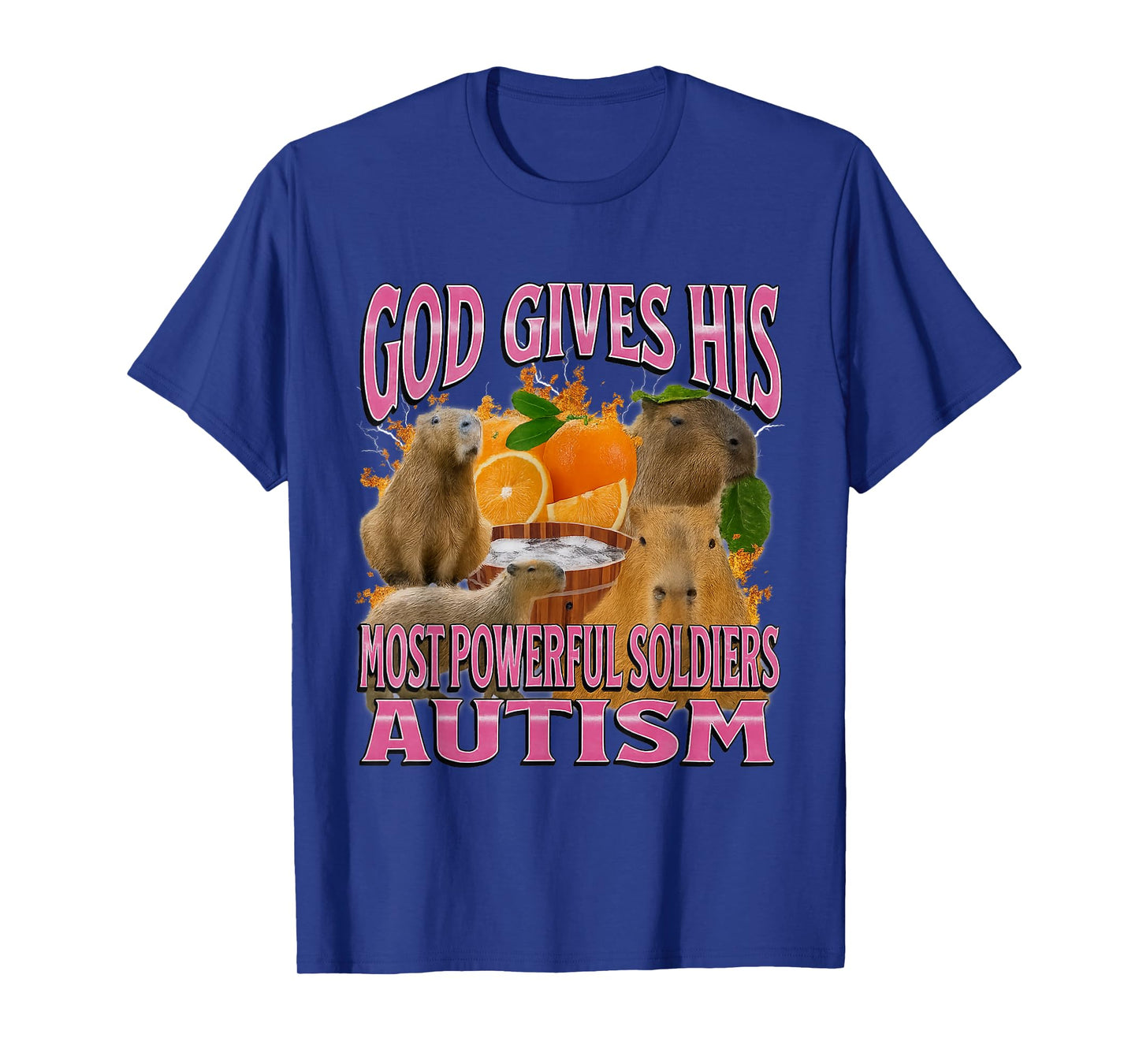 God Gives His Most Powerful Autism Capybara Meme Bootleg T-Shirt