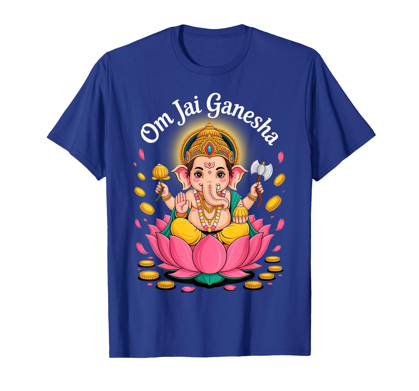 Hindu Ganesha Puja Elephant God India Meditation Yoga Murti T-Shirt