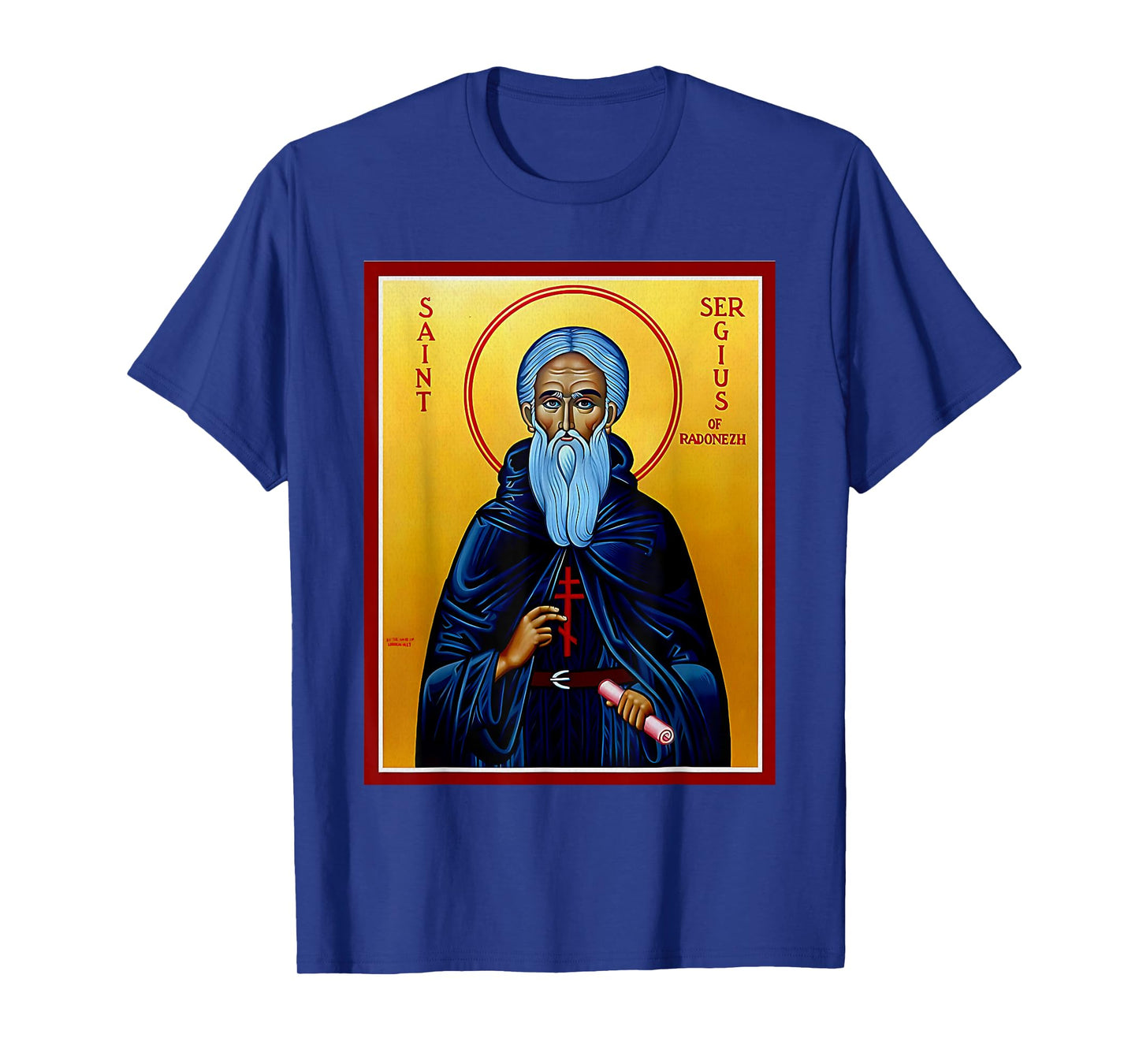 St. Sergius Radonezh Eastern Orthodox Byzantine Art Russian T-Shirt