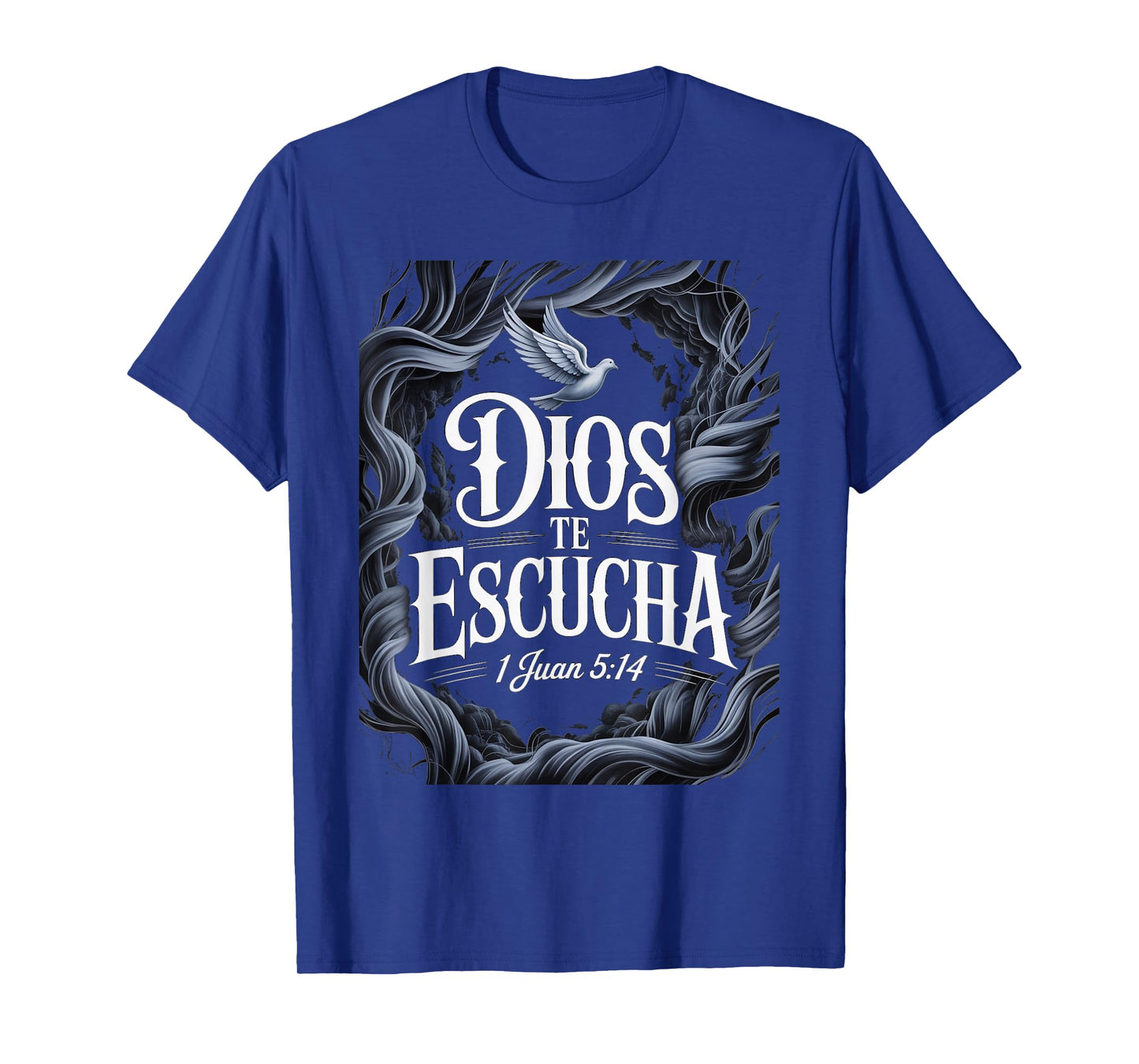 Dios Te Escucha β 1 Juan 5:14 Spanish Bible Verse Christian T-Shirt