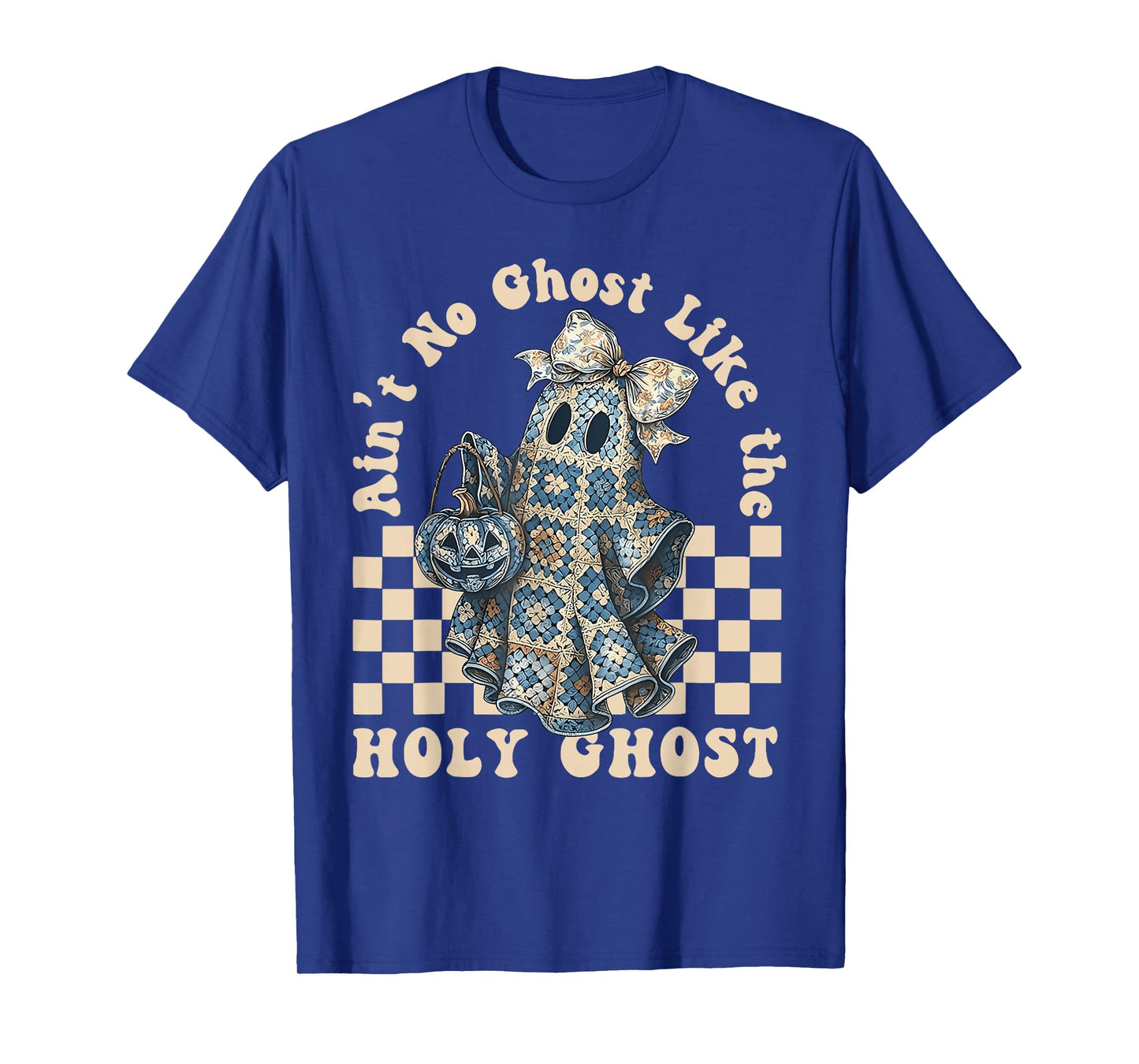 Groovy Aint No Ghost Like The Holy Ghost Christian Halloween T-Shirt