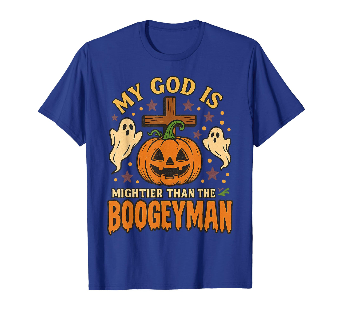 My God is Mightier Than The Boogeyman Christian Halloween T-Shirt