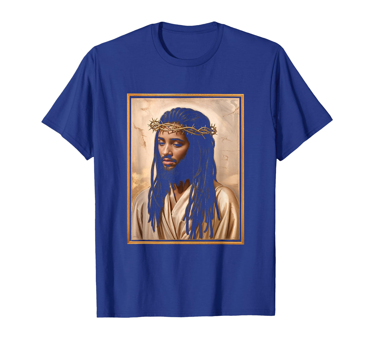 Black Jesus Crown Faith Christianity Religion T-Shirt