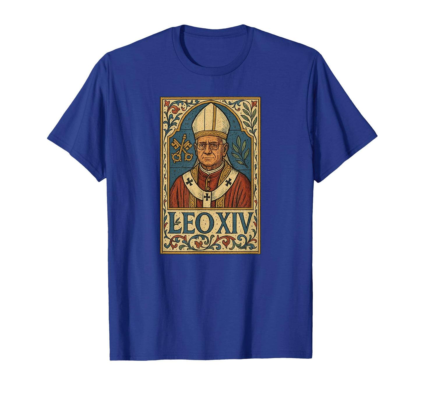 Pope Leo XIV / Rome and Vatican Medieval Catholic Design T-Shirt