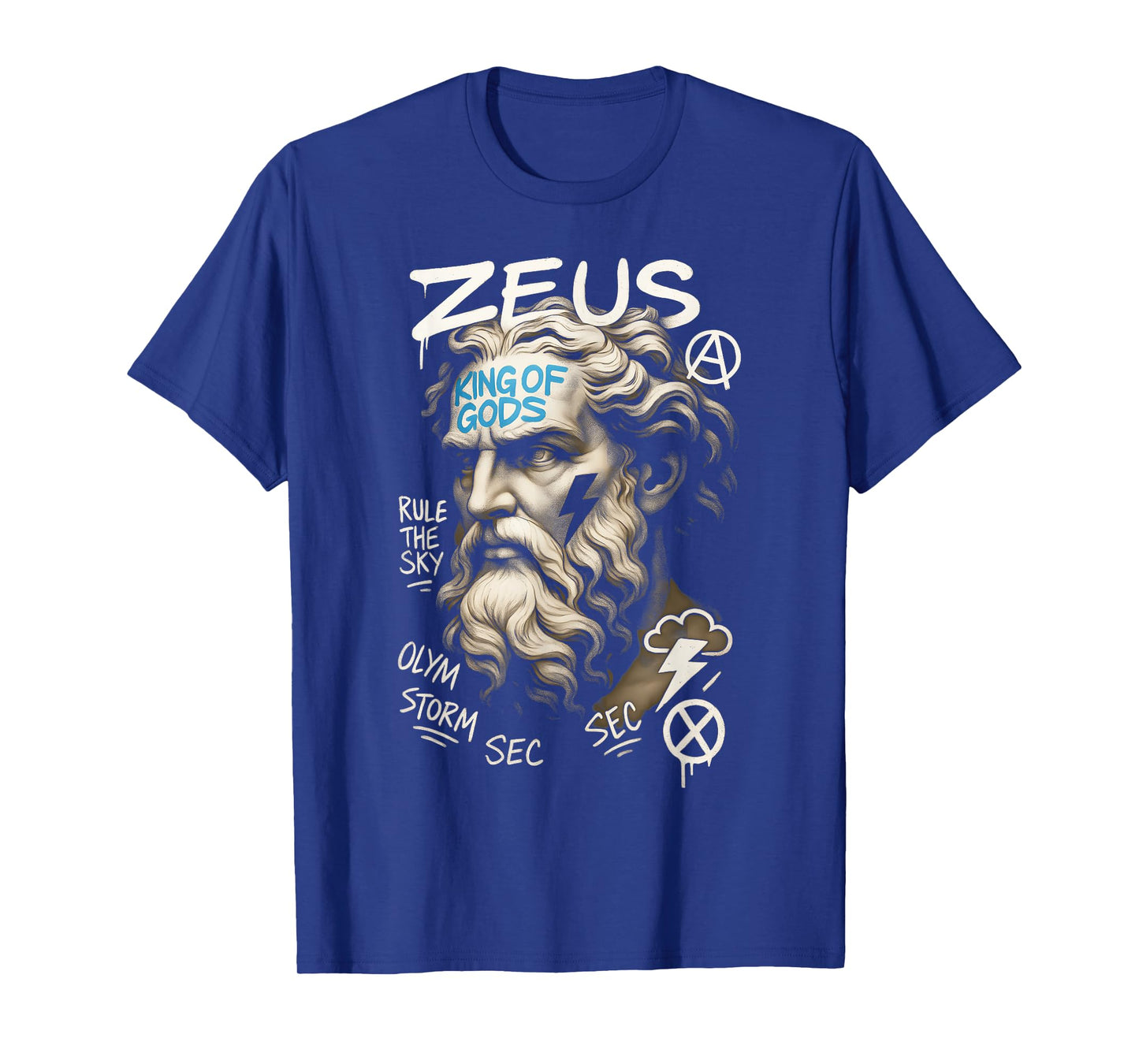 Zeus King of God Design Greek Ancient Mythology Art T-Shirt