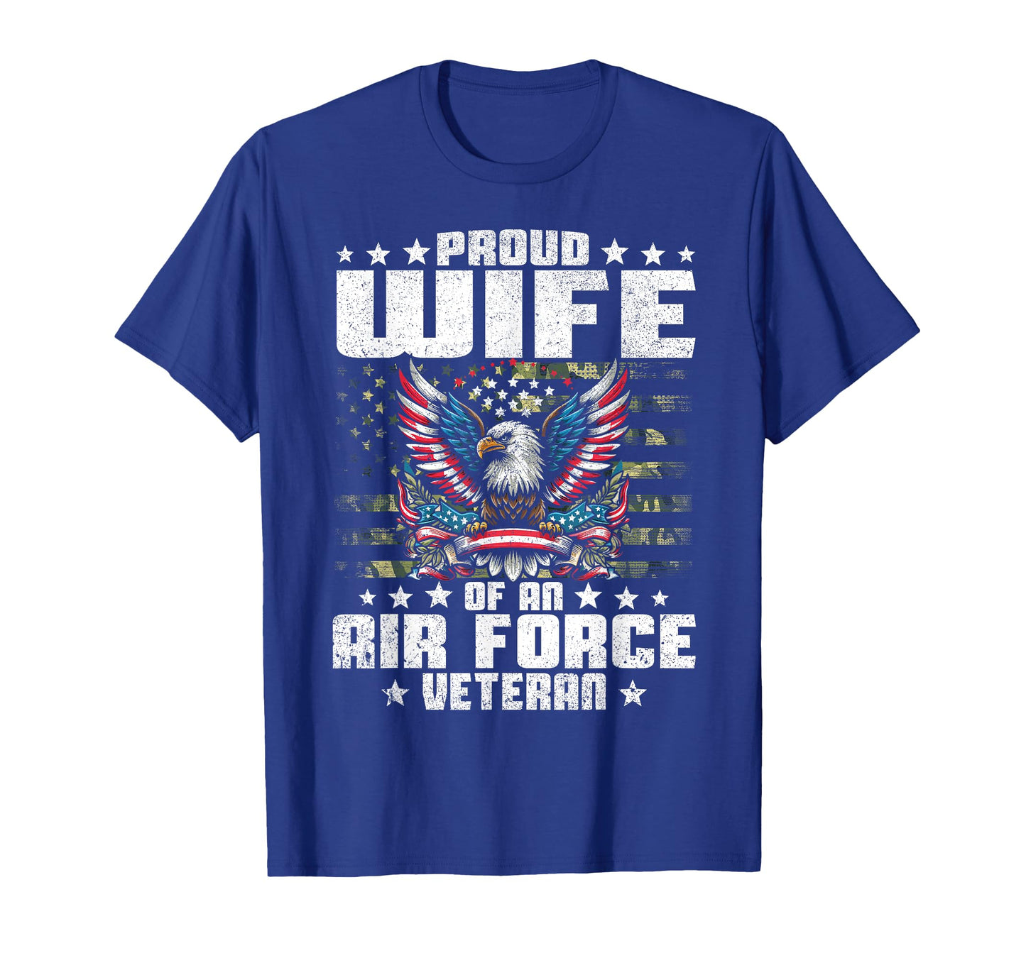Proud Wife Of An Air Force Veteran Military Vet's Spouse T-Shirt
