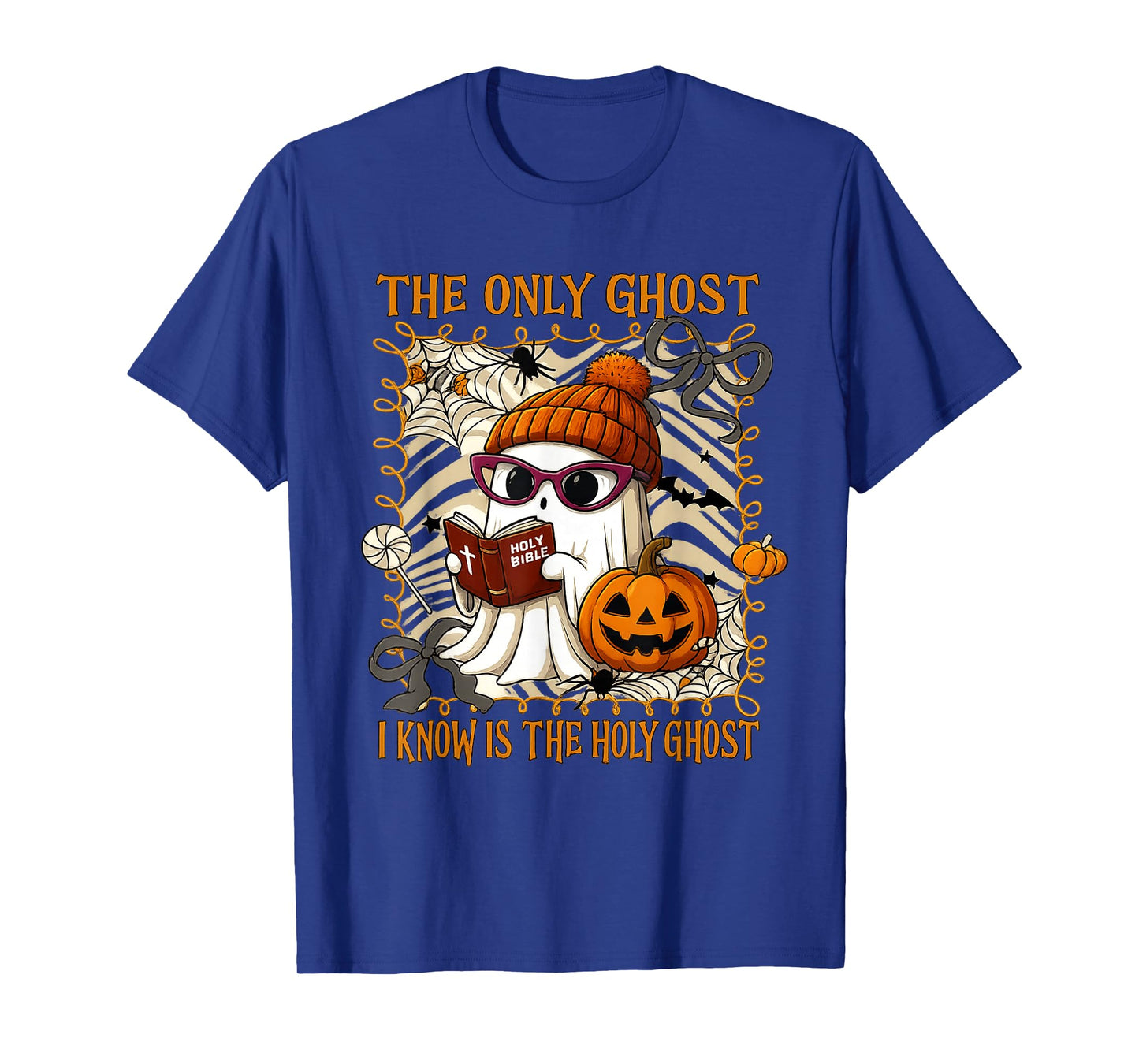 The Only Ghost I Know Is The Holy Ghost Halloween Christian T-Shirt