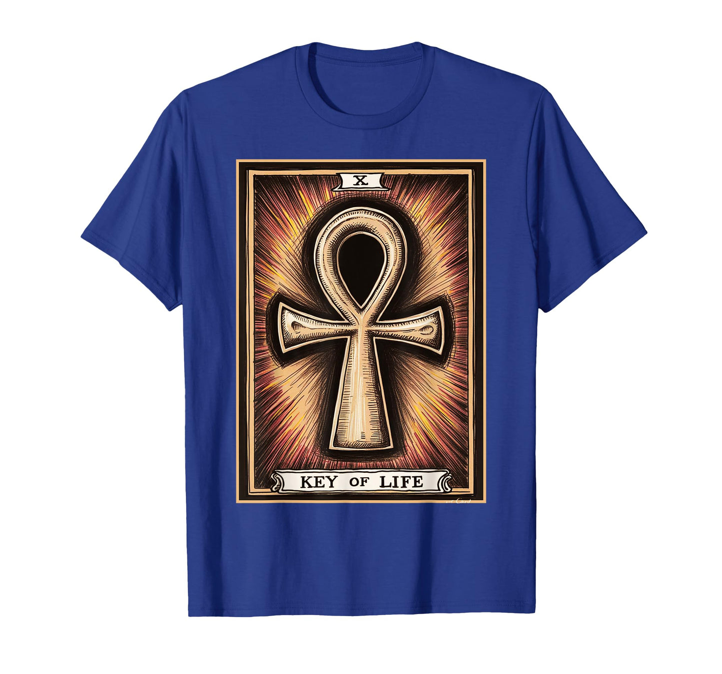 Kemetic Tarot Card Ancient Egypt Egyptian Ankh Key Of Life T-Shirt