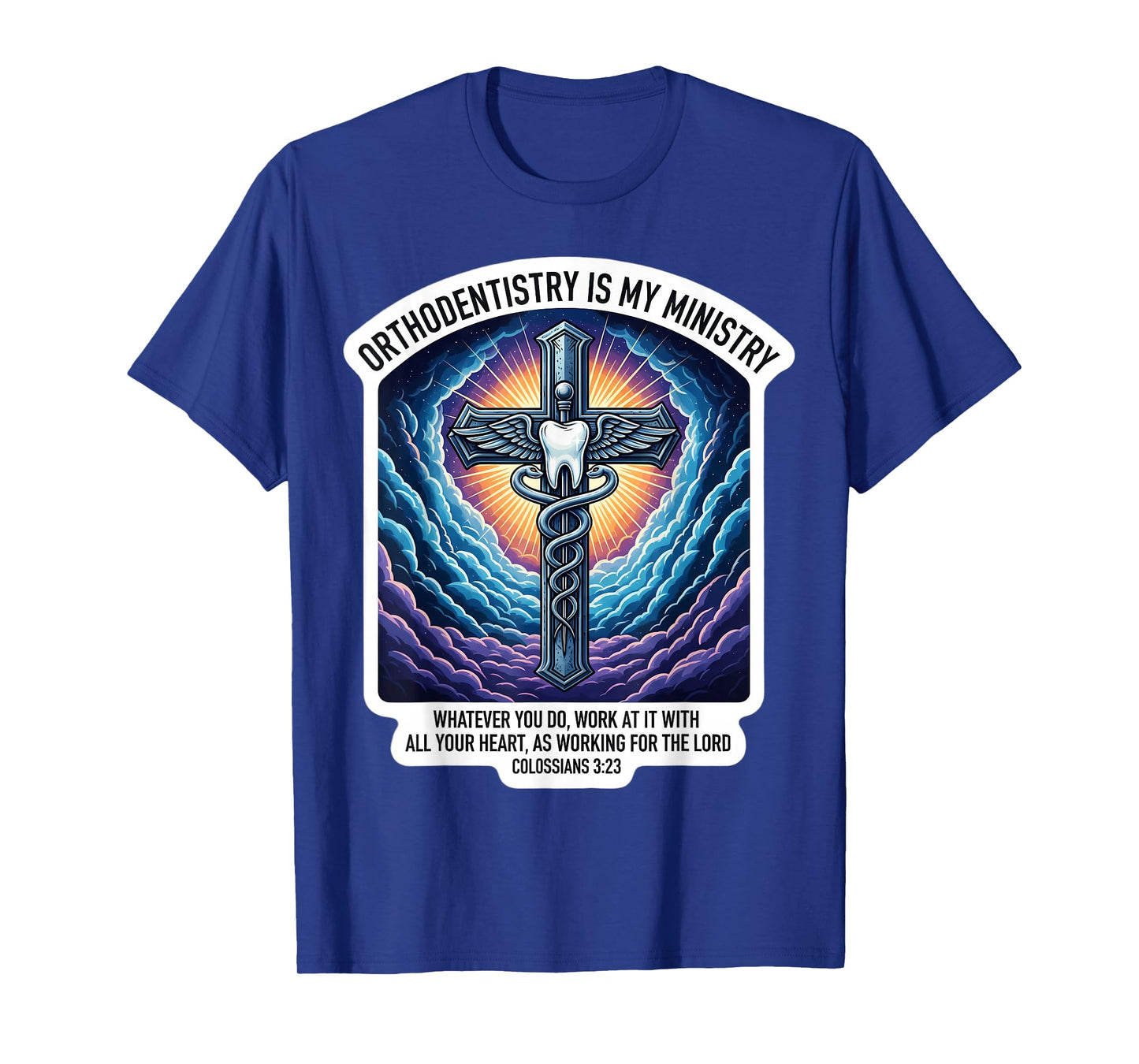 Christian Orthodontist Orthodentistry is My Ministry Doctor T-Shirt