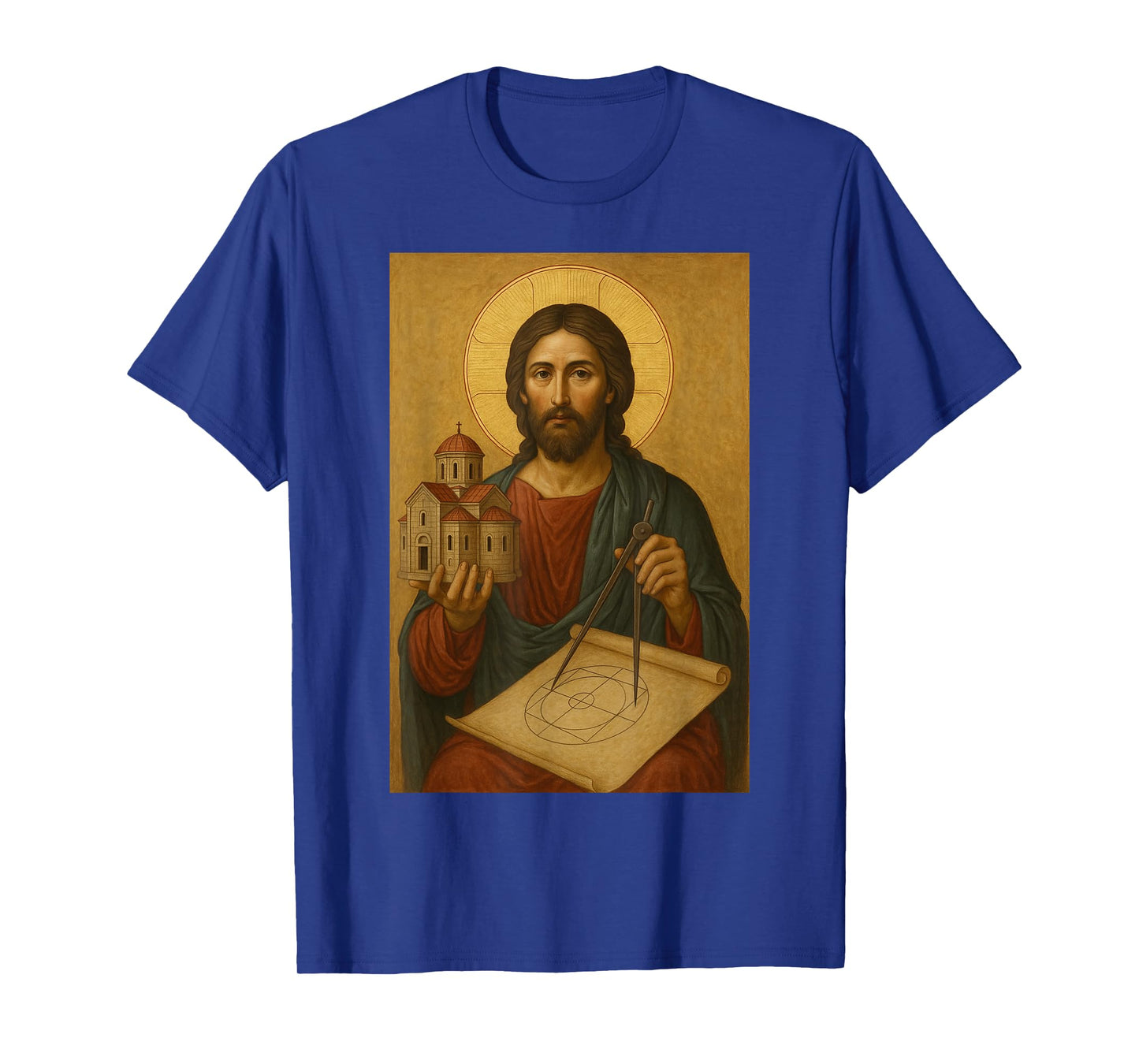 Greek Orthodox Icon Jesus Christ The Divine Architect T-Shirt