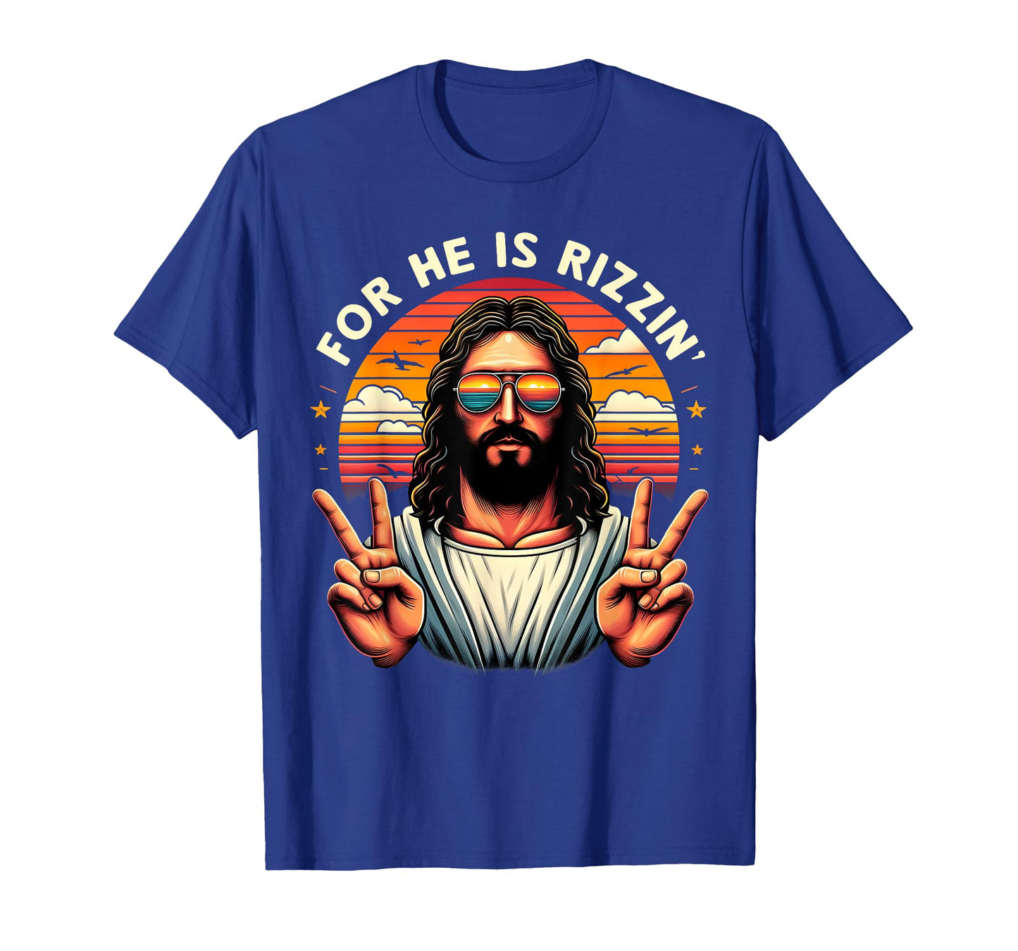 For He Is Rizzen Jesus Is Rizzen Christian Jesus Jokes T-Shirt