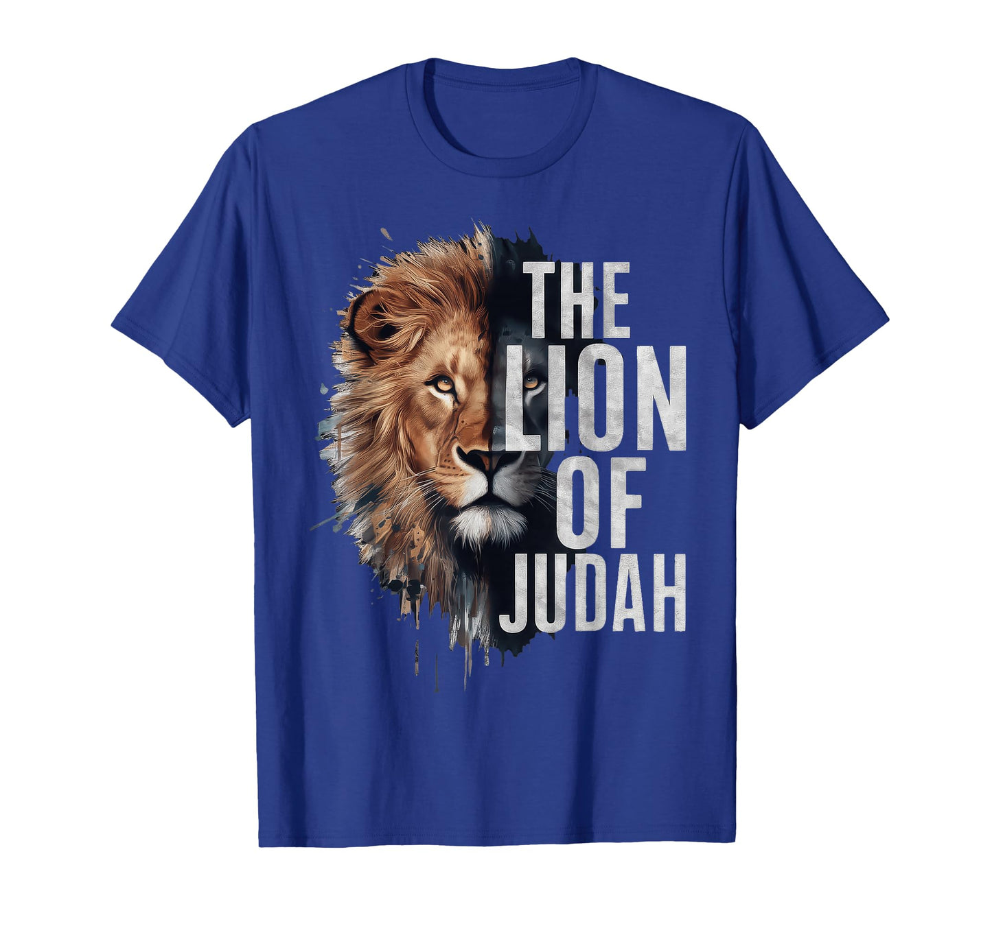 King Jesus Lion of Judah Christian Cross Faith T-Shirt
