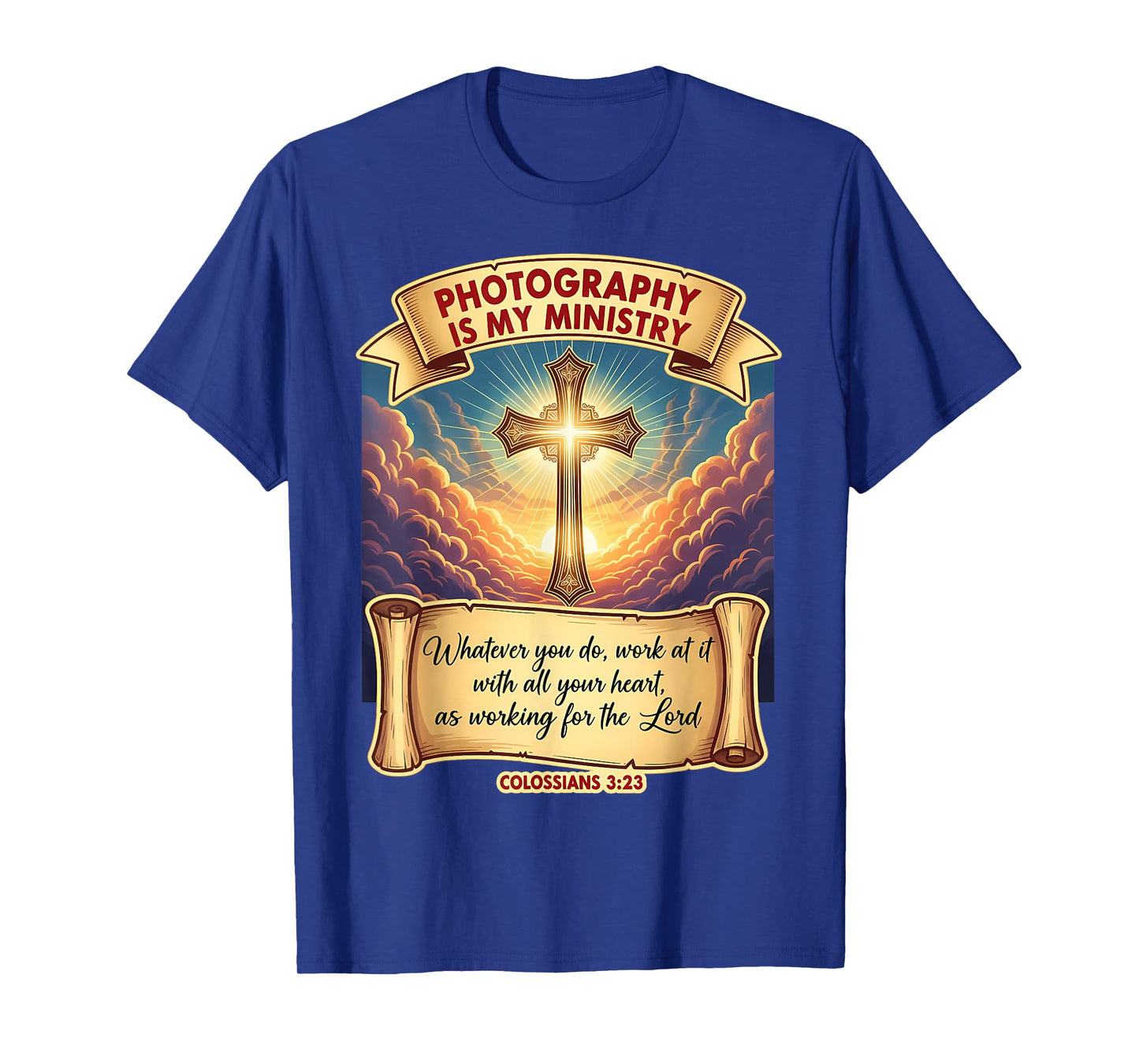 Christian Photographer Photography Art is My Ministry Jesus T-Shirt