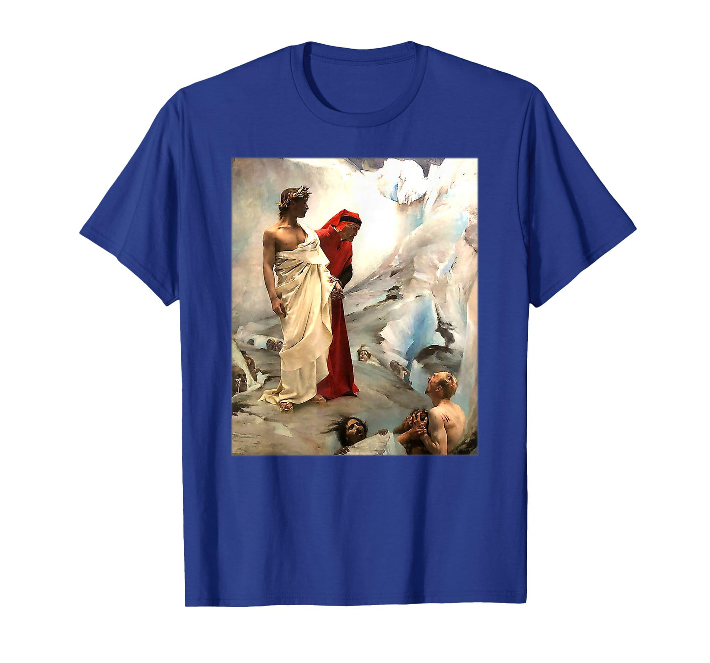 Dante and Virgil in Hell by Gustave Courtois (1879) T-Shirt