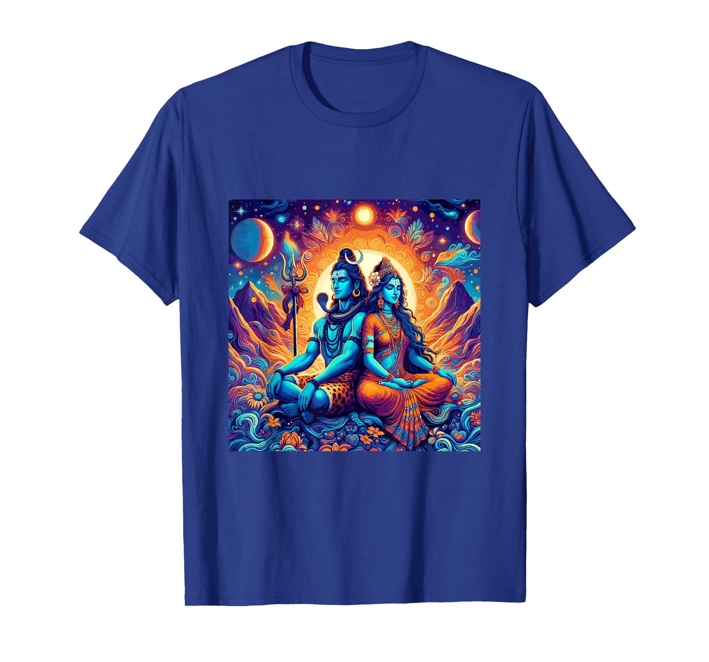 Lord Shiva Durga Hindu God Mahadeva Goddess Goddess Parvati T-Shirt