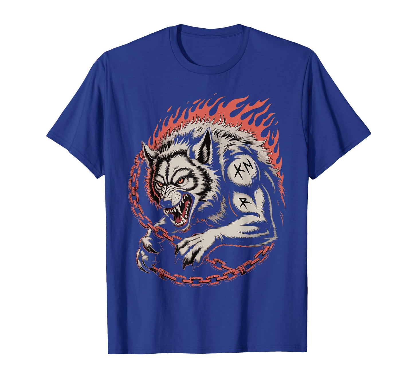 Odin's Wolf Norse Mythology Pagan Nordic Wolf Viking Celtic T-Shirt