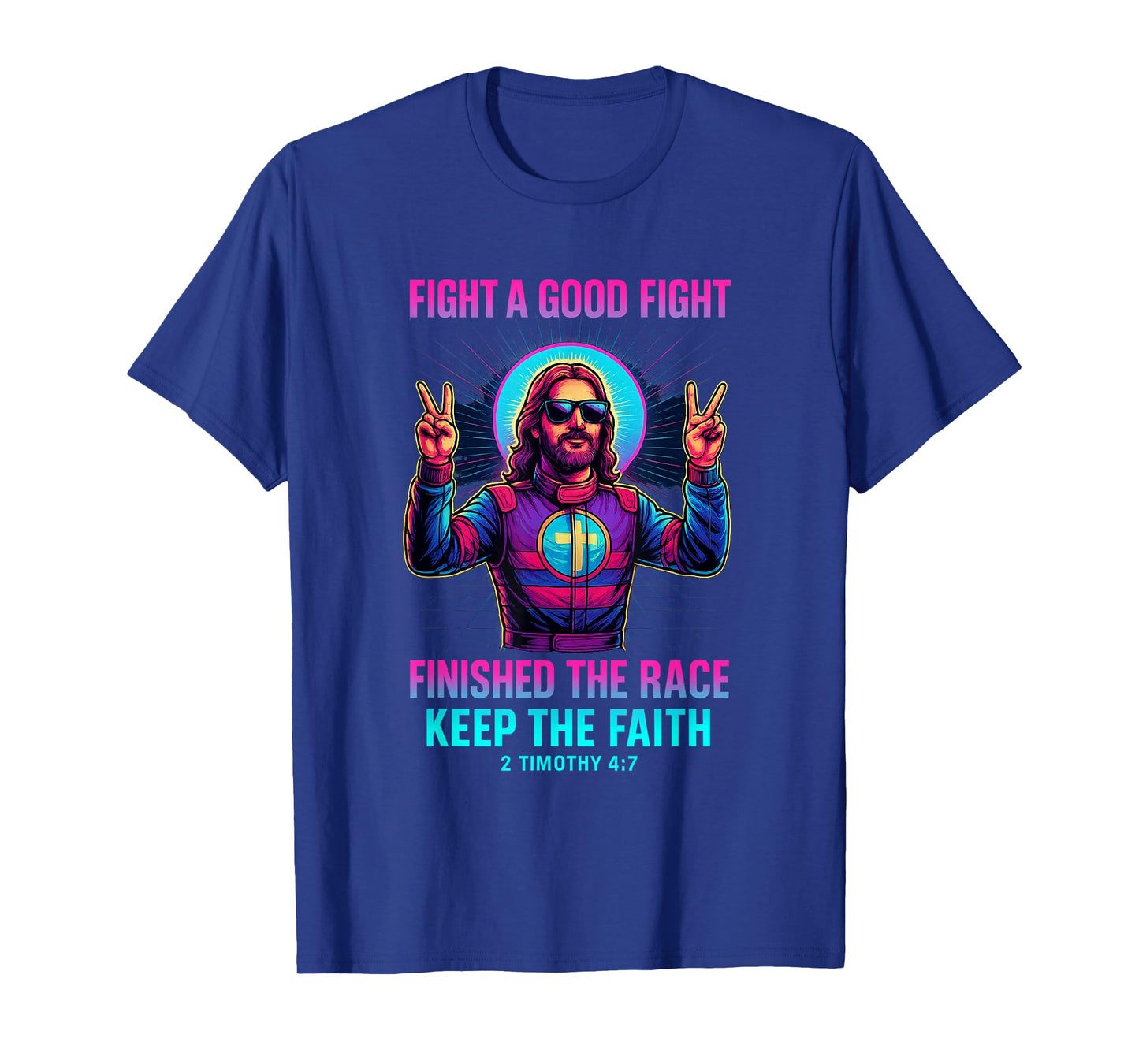 Retro Christian Quote Keep The Faith 2 Timothy 4:7 T-Shirt