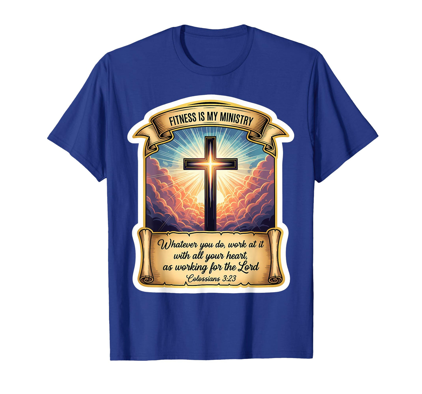 Christian Personal Trainer Coach Fitness is My Ministry Gym T-Shirt