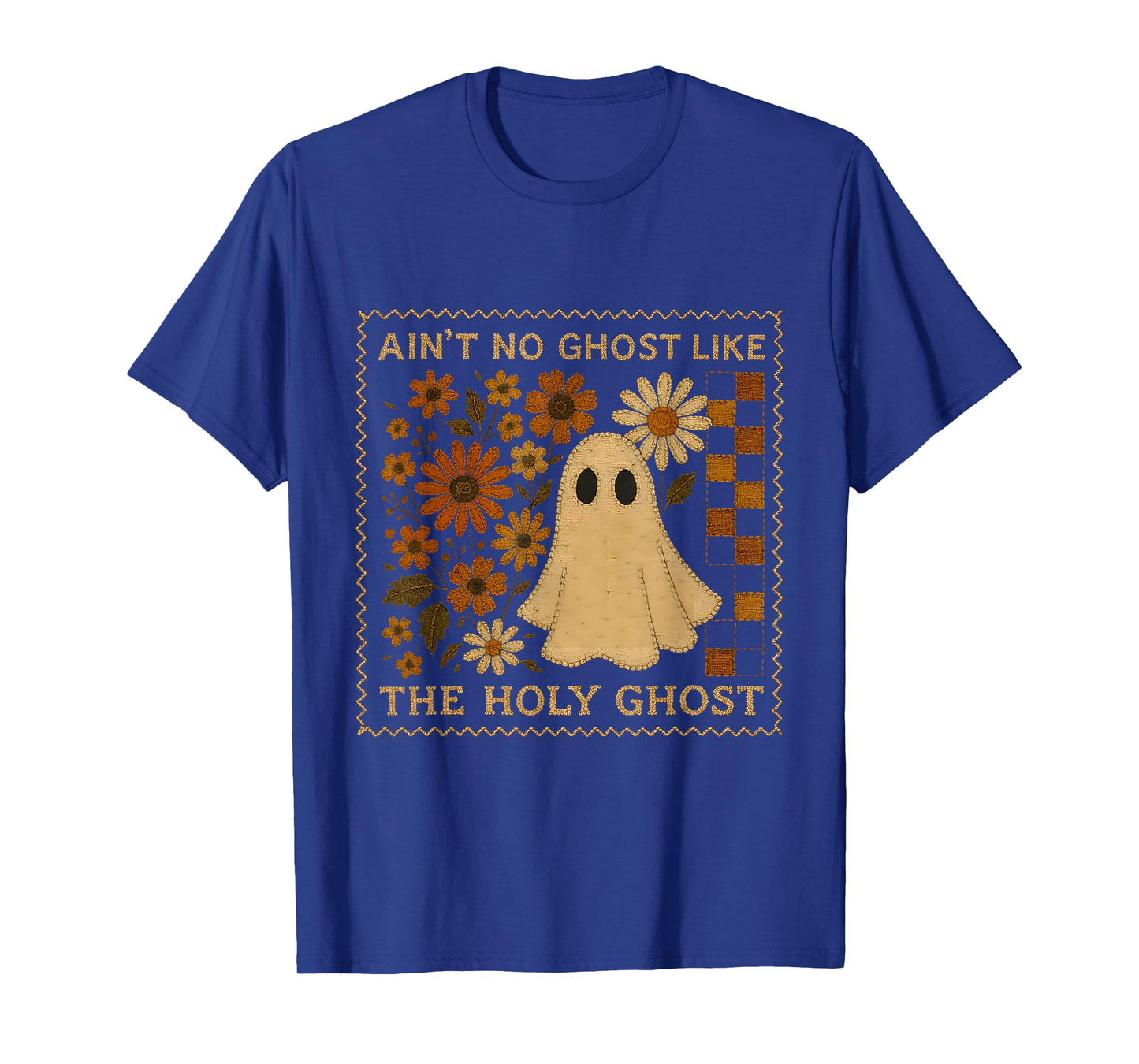 Holy Ghost Funny Fall Floral Retro Christian Faith Humor T-Shirt