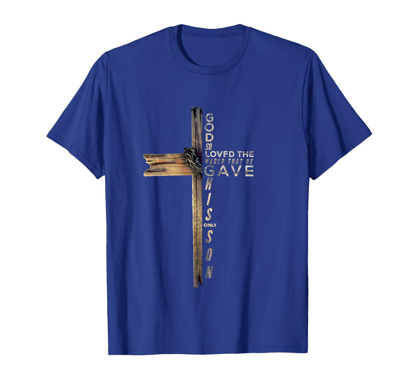 John 3:16 Christian Cross Bible Long Sleeve T-Shirt