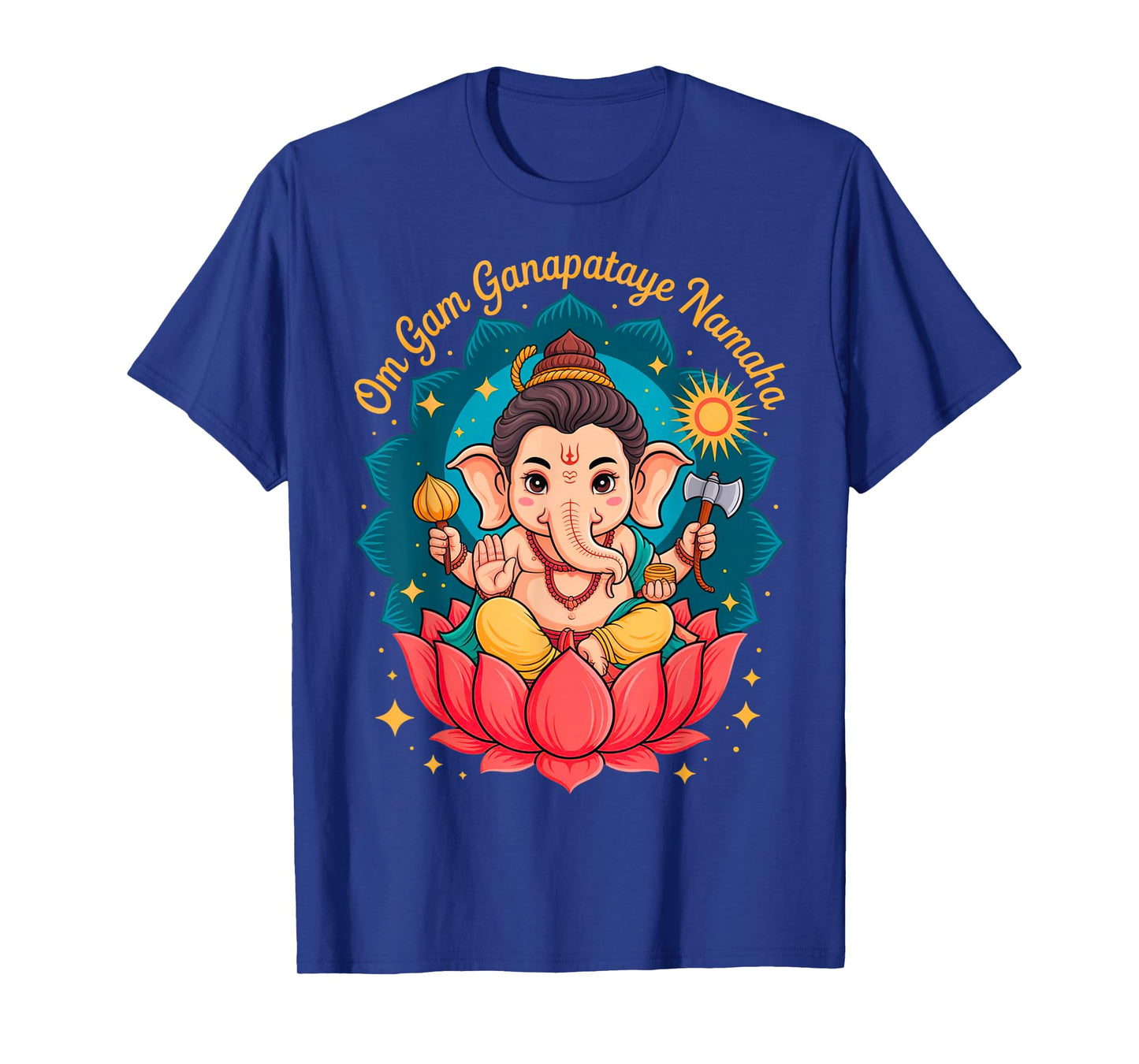 Hindu Ganesha Puja Elephant God India Meditation Yoga Murti T-Shirt