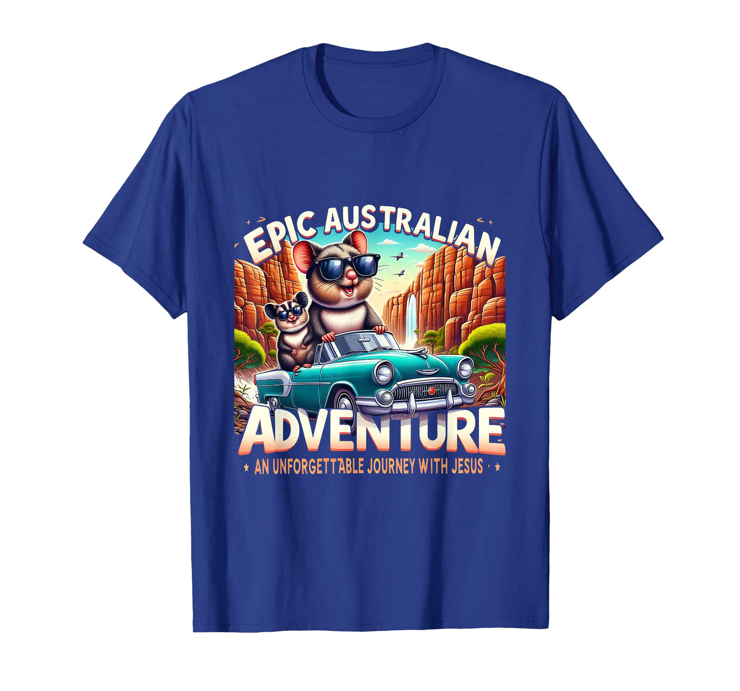 Funny Epic Australian Adventure Jesus VBS 2025 Squad T-Shirt