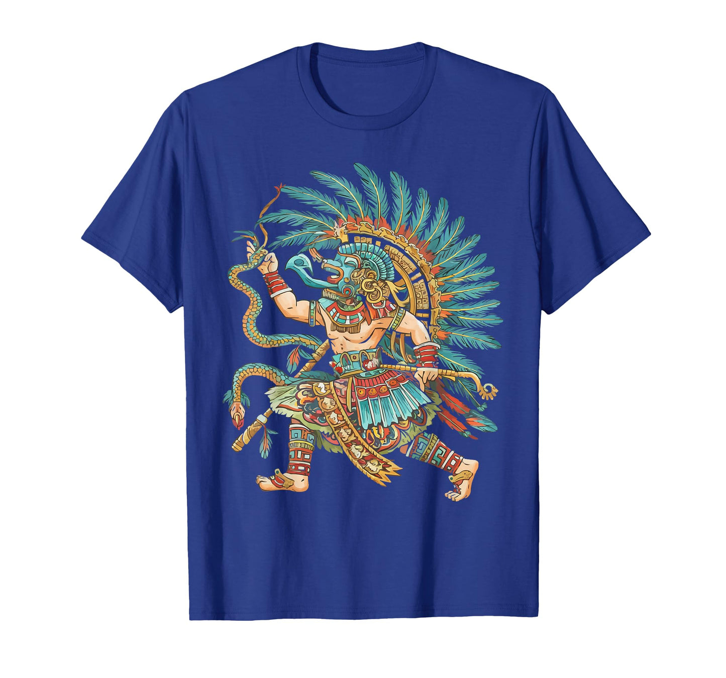 Aztec God Aztec Culture Mayan Indigenous Tlaloc Statue T-Shirt