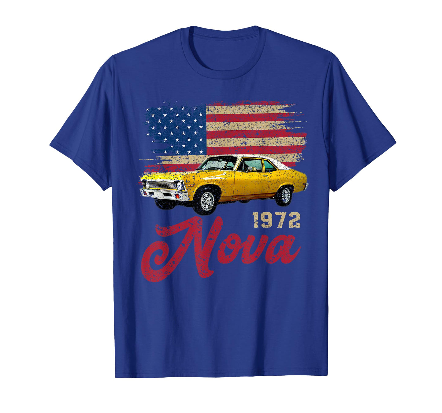 Jersey Style Nova 72 1972 Classic Old School Muscle Car T-Shirt