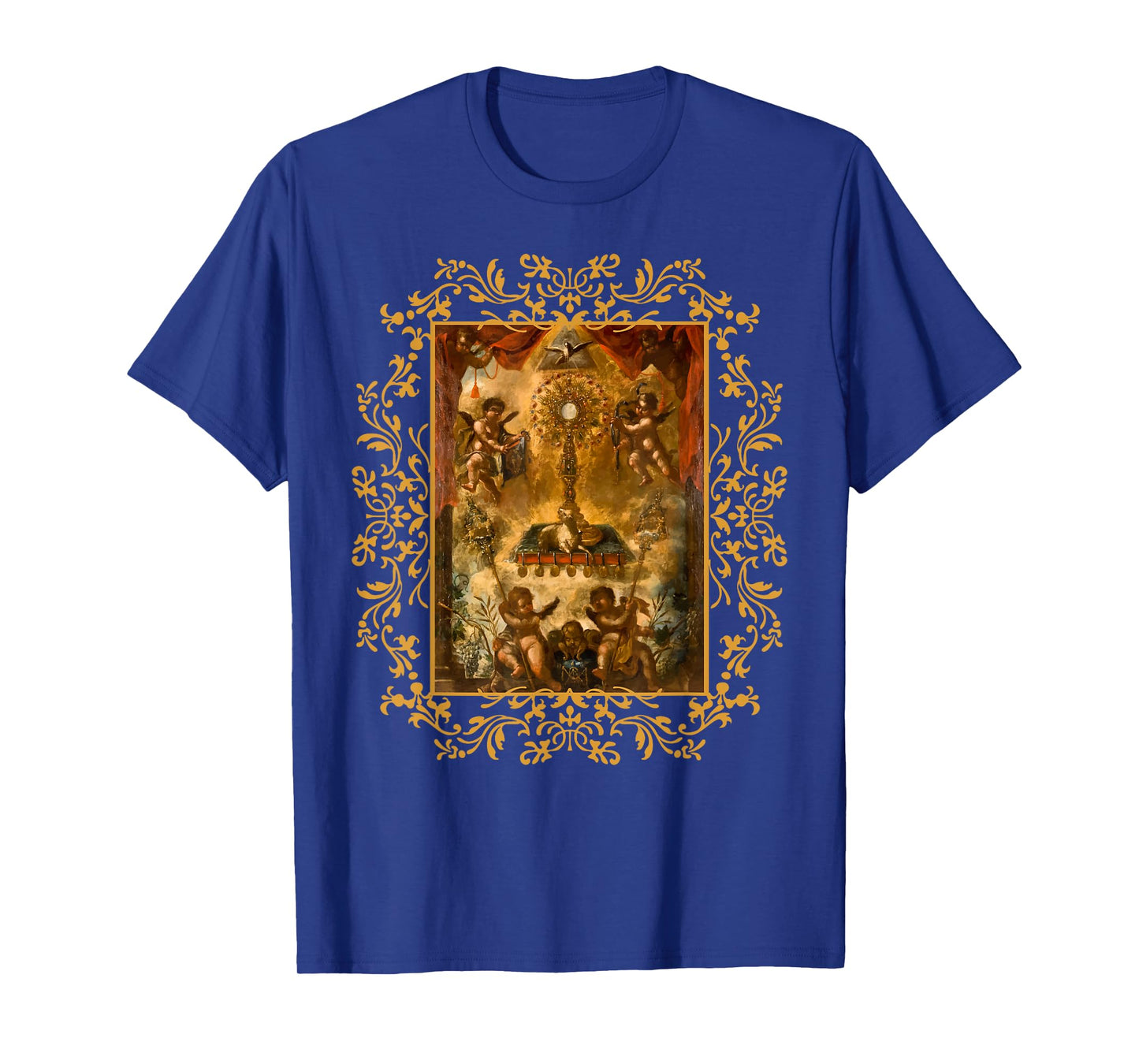 Eucharistic Adoration Pray Monstrance Traditional Latin Mass T-Shirt