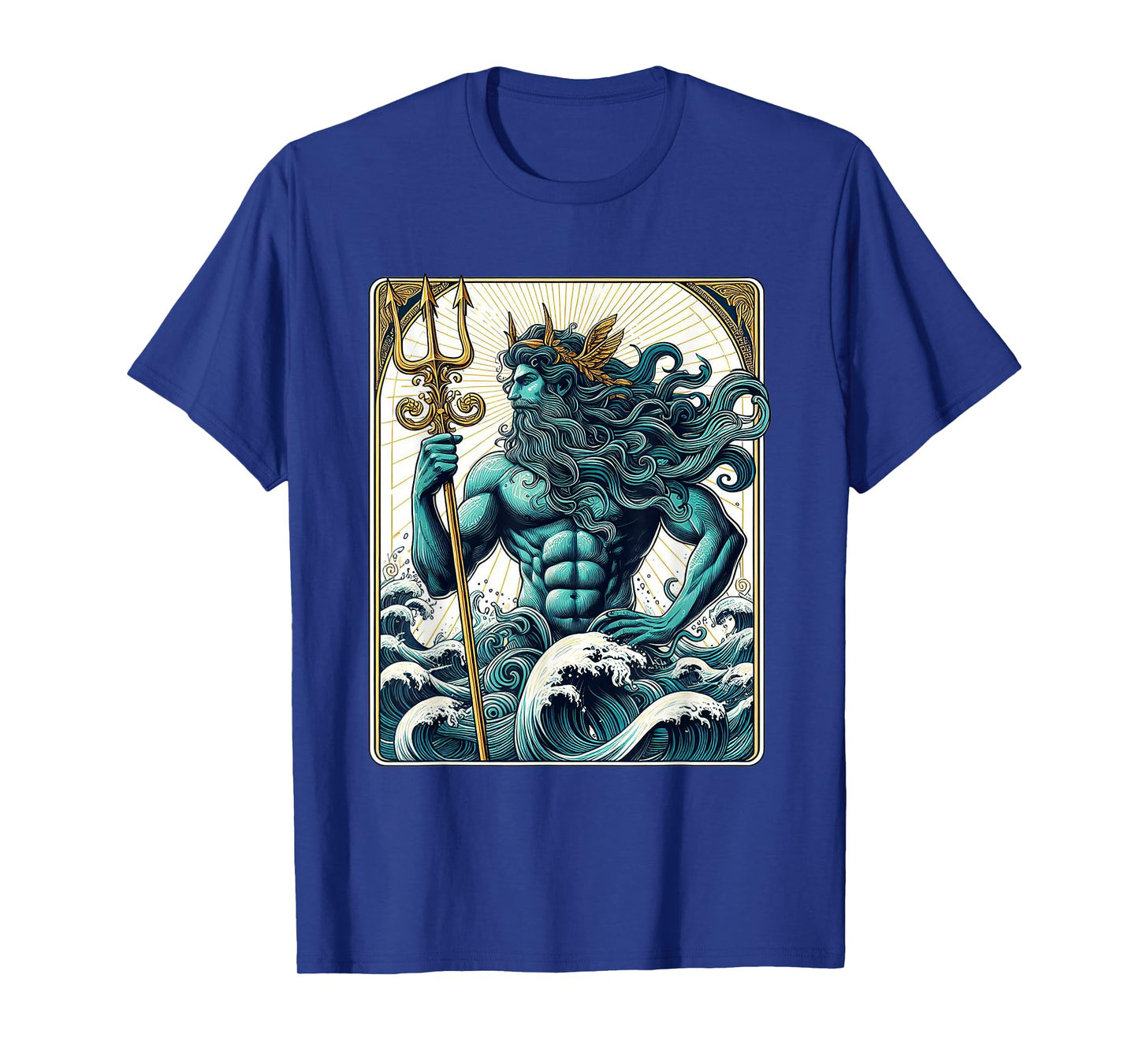 Poseidon Trident Tarot Card Shirt Lord of the Sea Greek God T-Shirt