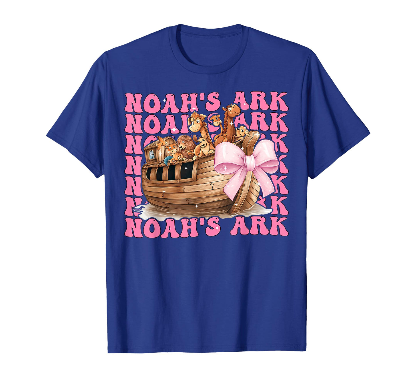Coquette Bow Noah's Ark Christian Girl Mom Mama Mother's Day T-Shirt
