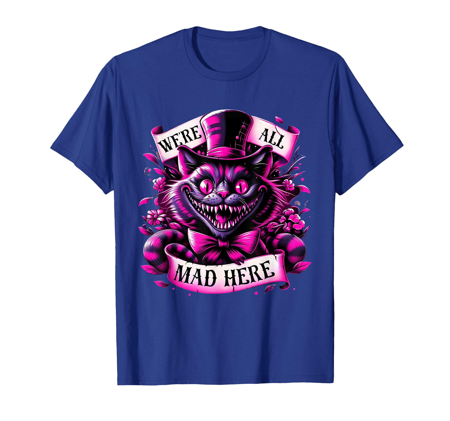Cheshire Cat Alice in Wonderland Party T-Shirt for Men Women Girls Kids