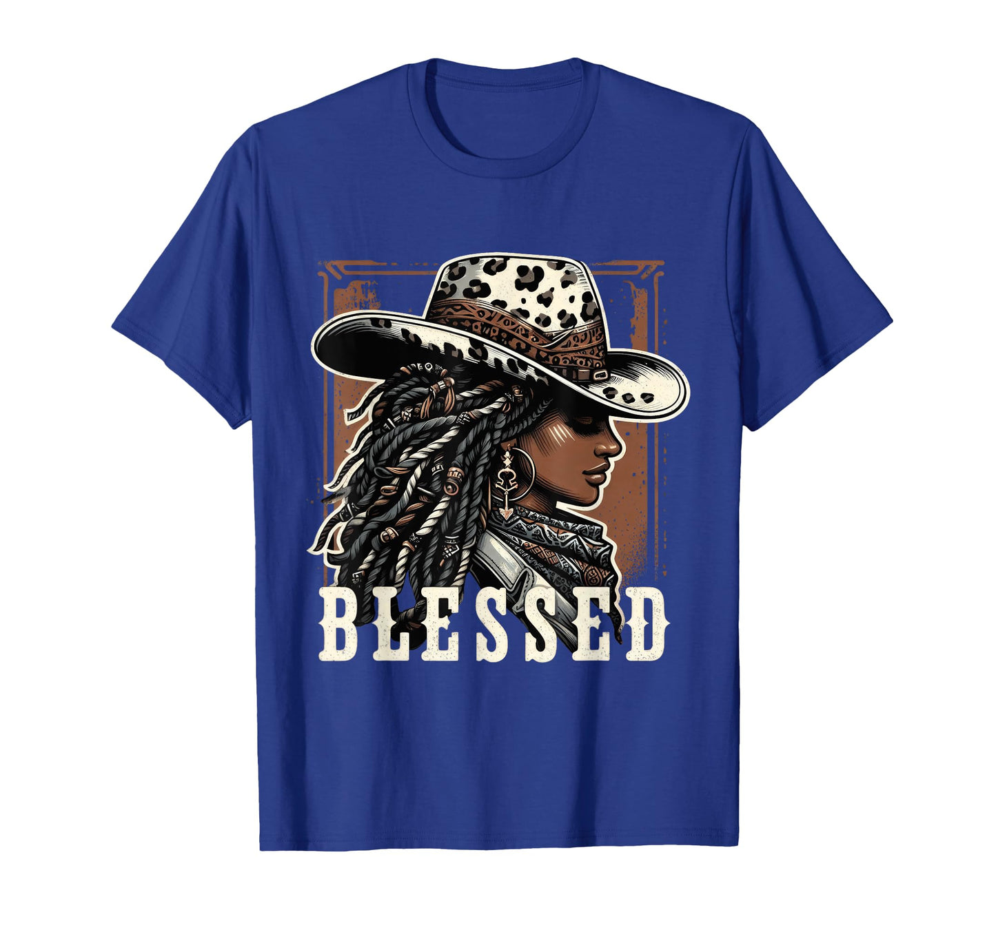 Vintage Black Western Cowgirl African Christian Cowgirl T-Shirt
