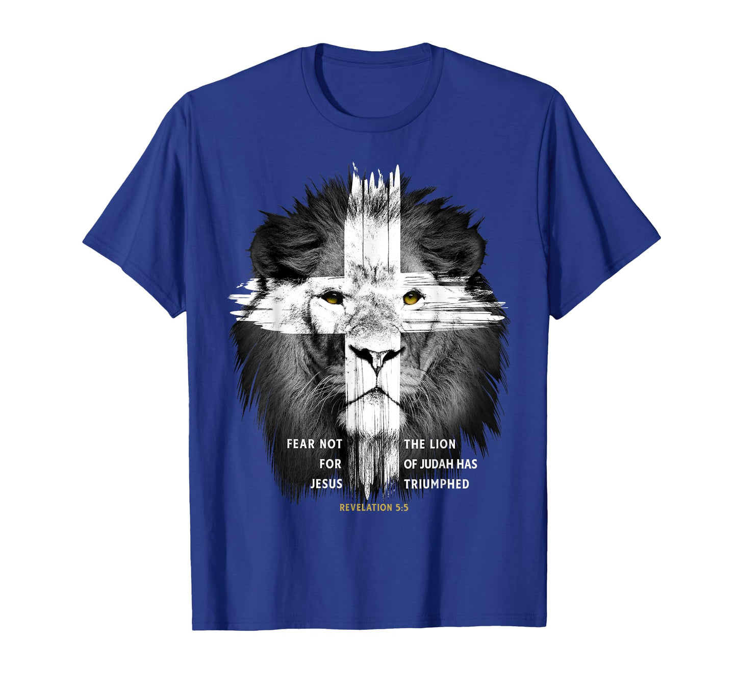 Lion Cross Jesus Christian Lord God Believer T-Shirt
