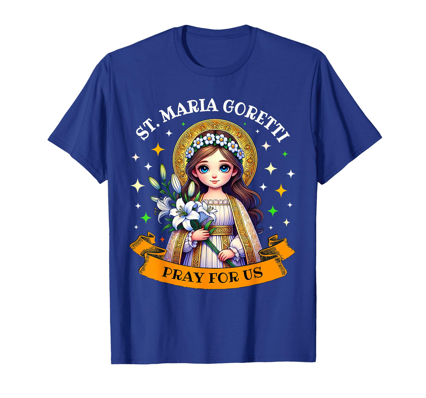 St Maria Goretti Lily Saints Catholic Saints for Children T-Shirt