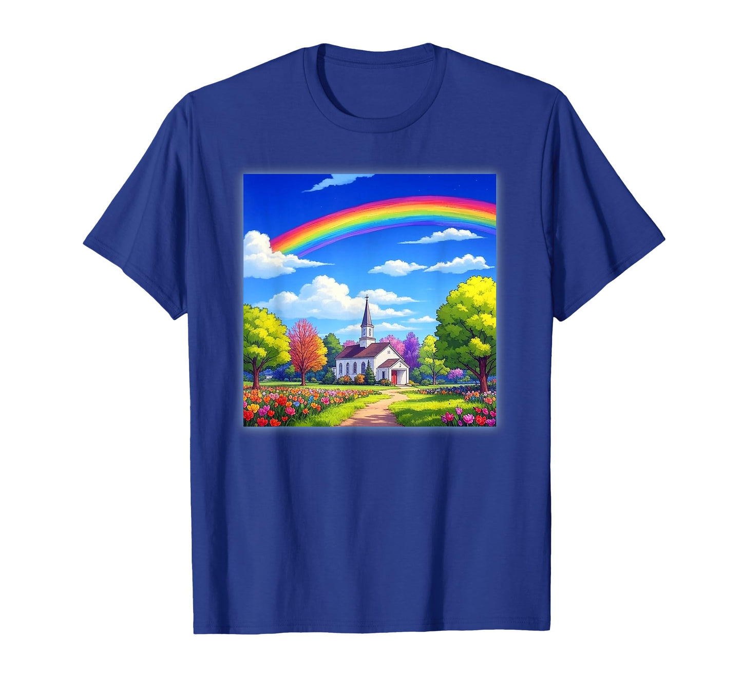 Christian Family Church with Rainbow T-Shirt