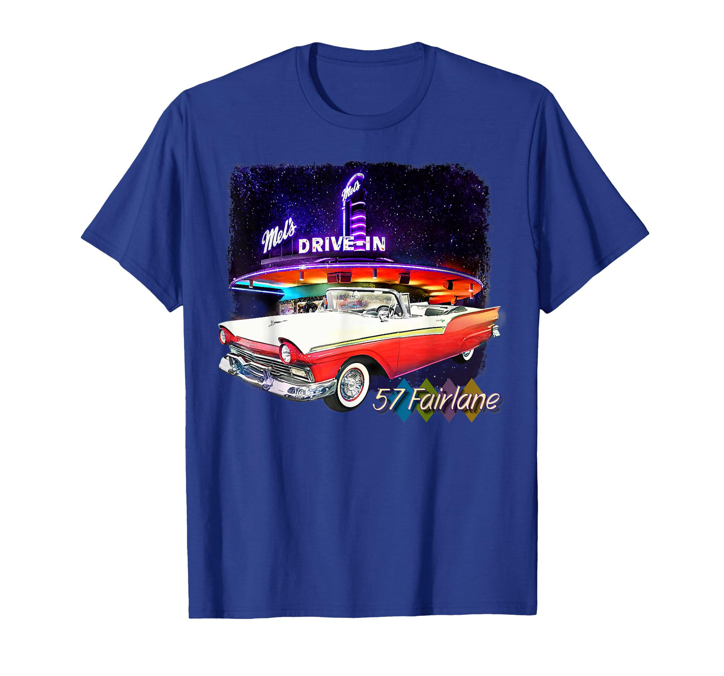 1957 57 fairlane, classic car art T-Shirt
