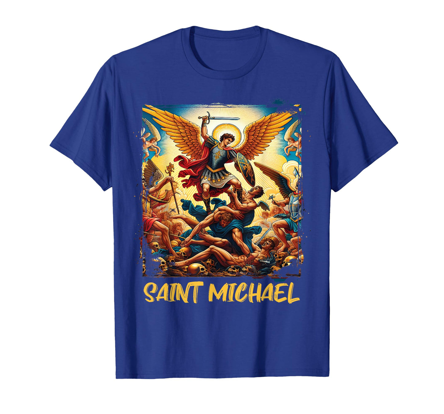 Saint Michael Costume Archangel Michael Christian Angels T-Shirt