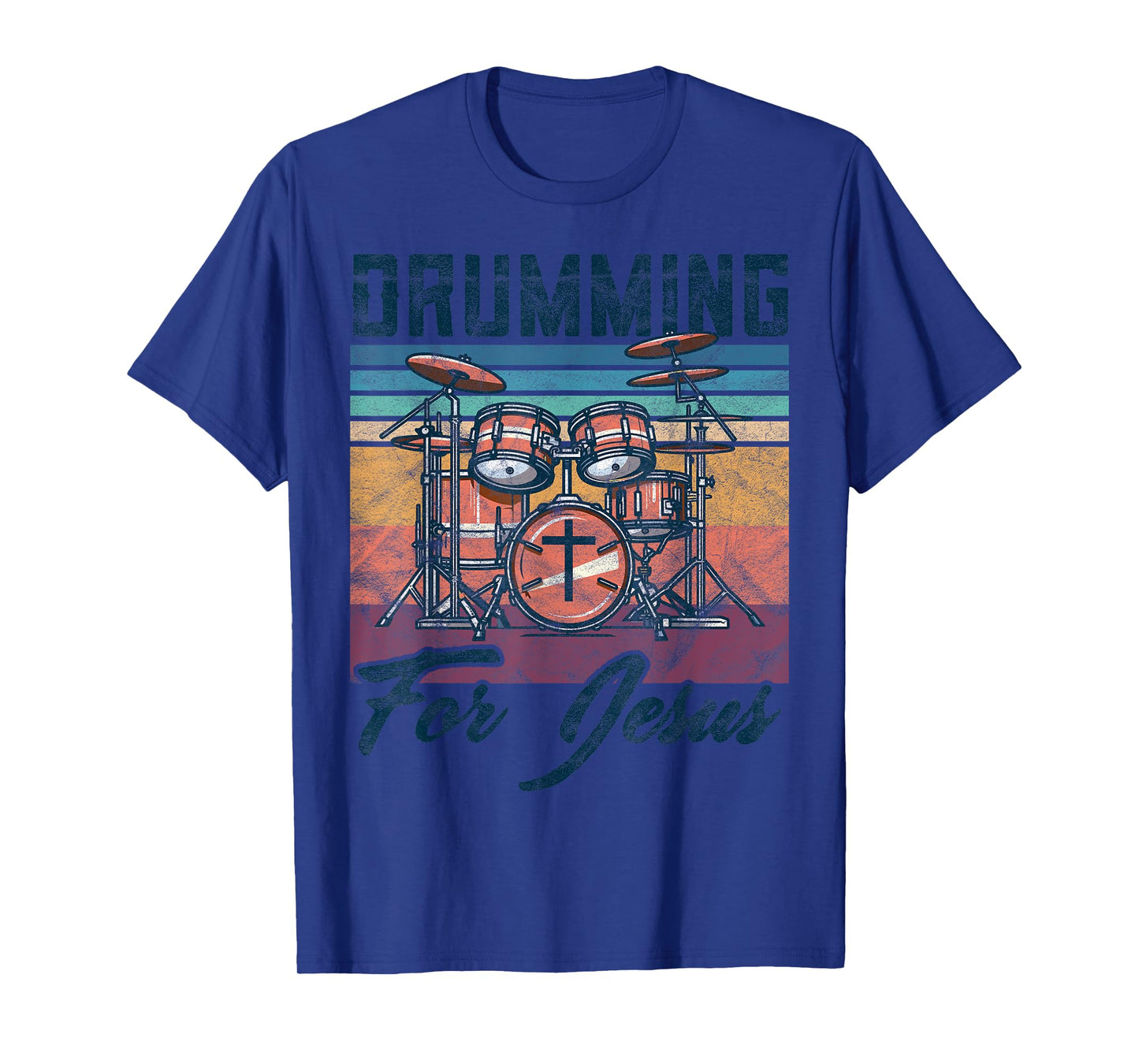 Drummer Drumming Drums Percussion I Drumming for jesus T-Shirt