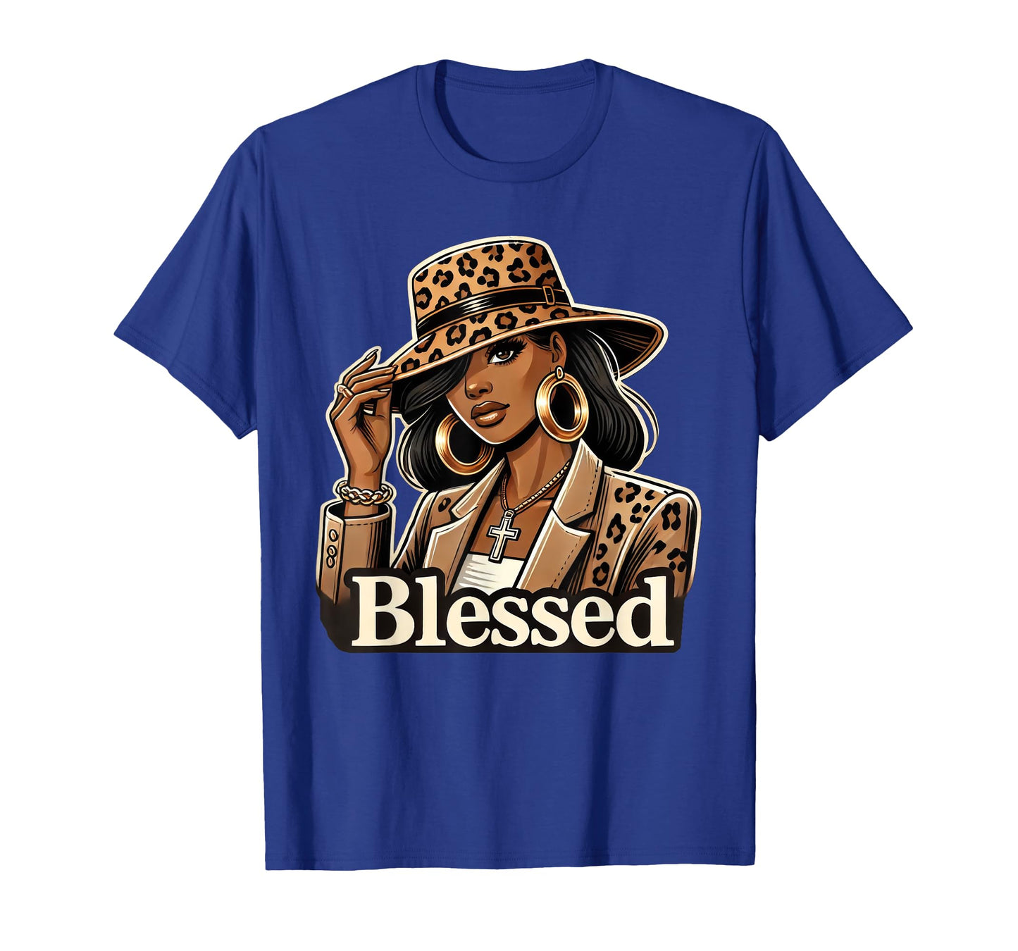 Blessed Black Cowgirl Western Swag African Christian Woman T-Shirt