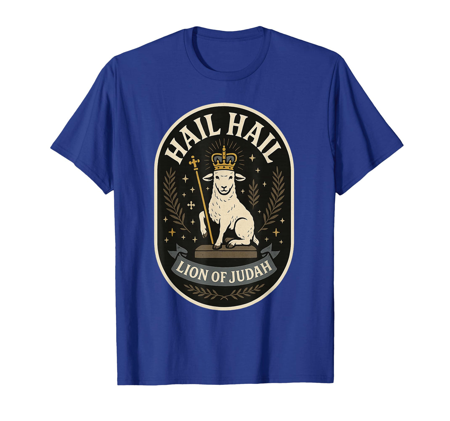 Hail Lion of Judah - Bold Emblem Jesus Christian Religious T-Shirt