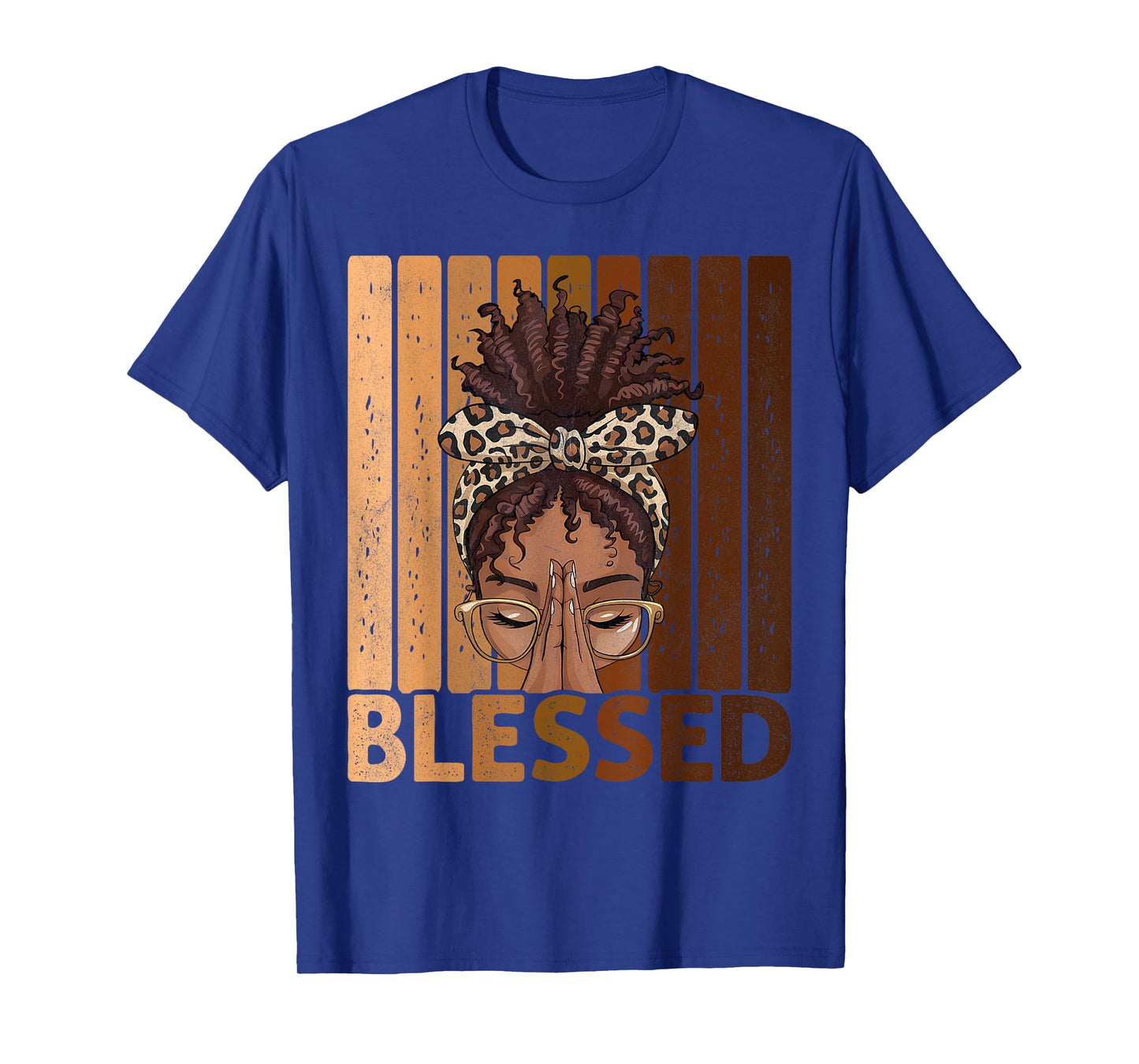 Blessed Black Woman Praying African American Christian T-Shirt