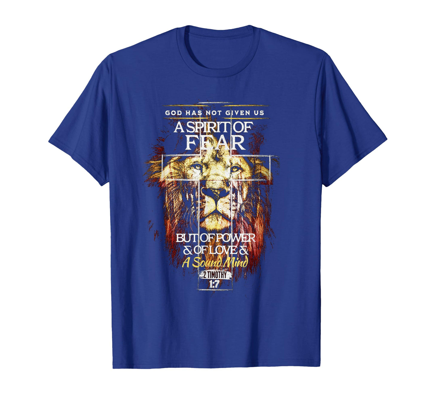 2 Timothy 1:7 Christian Cross Religious Bible Verse T-Shirt