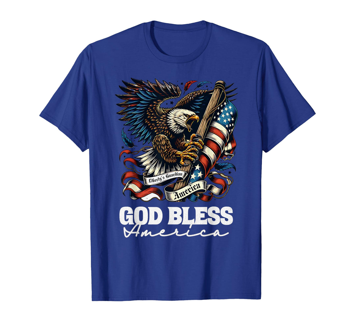 Just a Boy Who Loves Eagles God Bless America Patriotic T-Shirt