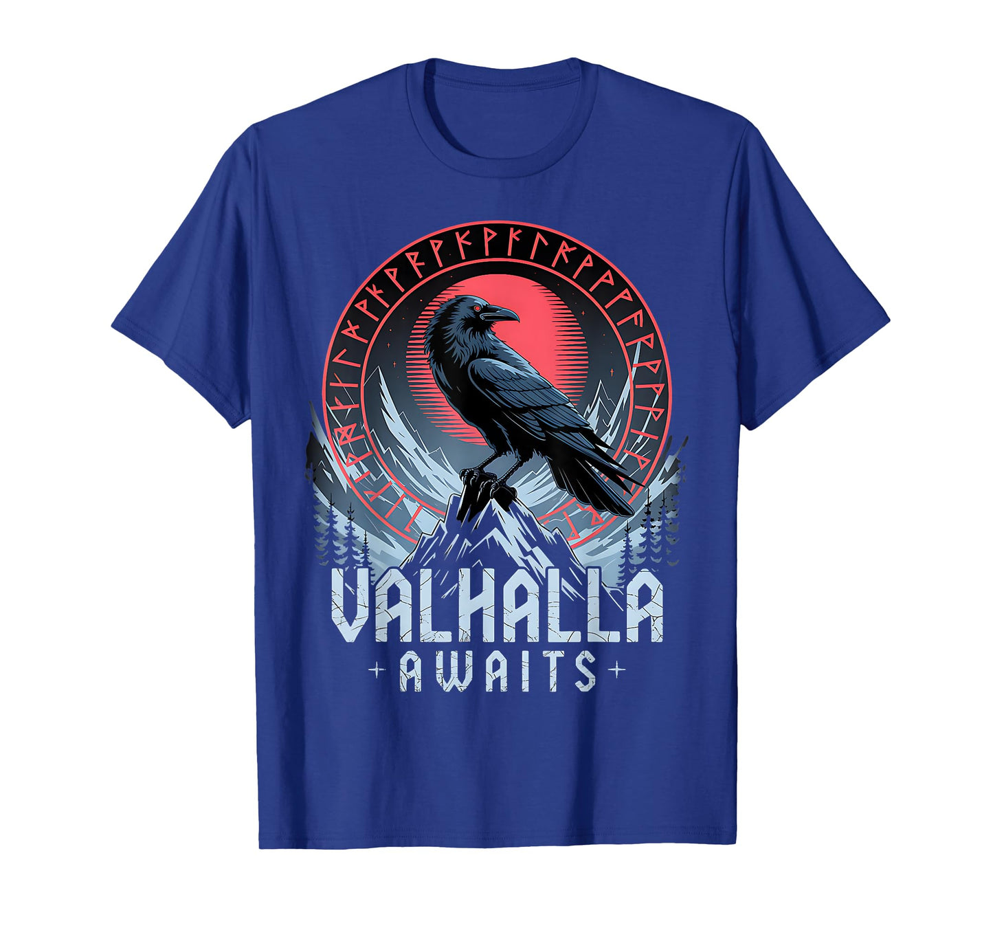 Odin Ravens Huginn & Muninn Vegvísir Vikings Myth T-Shirt