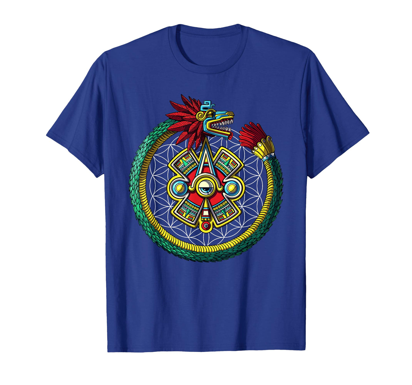 Aztec Quetzalcoatl Serpent Mayan Mythology Symbol T-Shirt