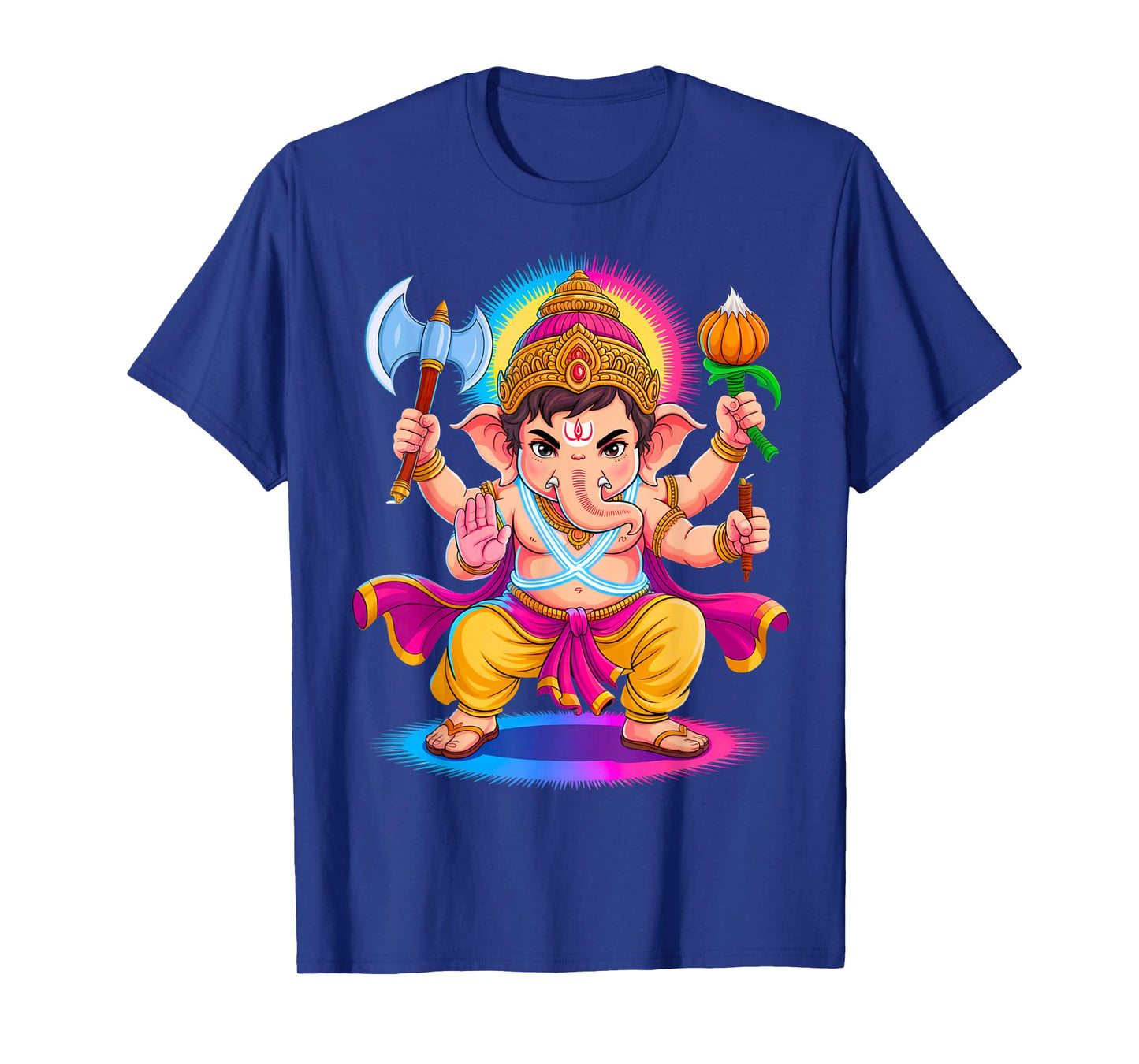 Hindu Ganesha Puja Elephant God India Meditation Yoga Murti T-Shirt