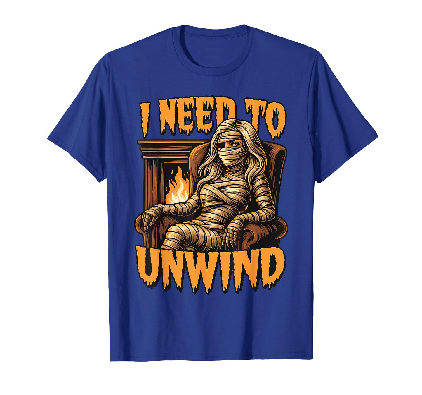 I Need to Unwind Funny Mummy Halloween Girl T-Shirt