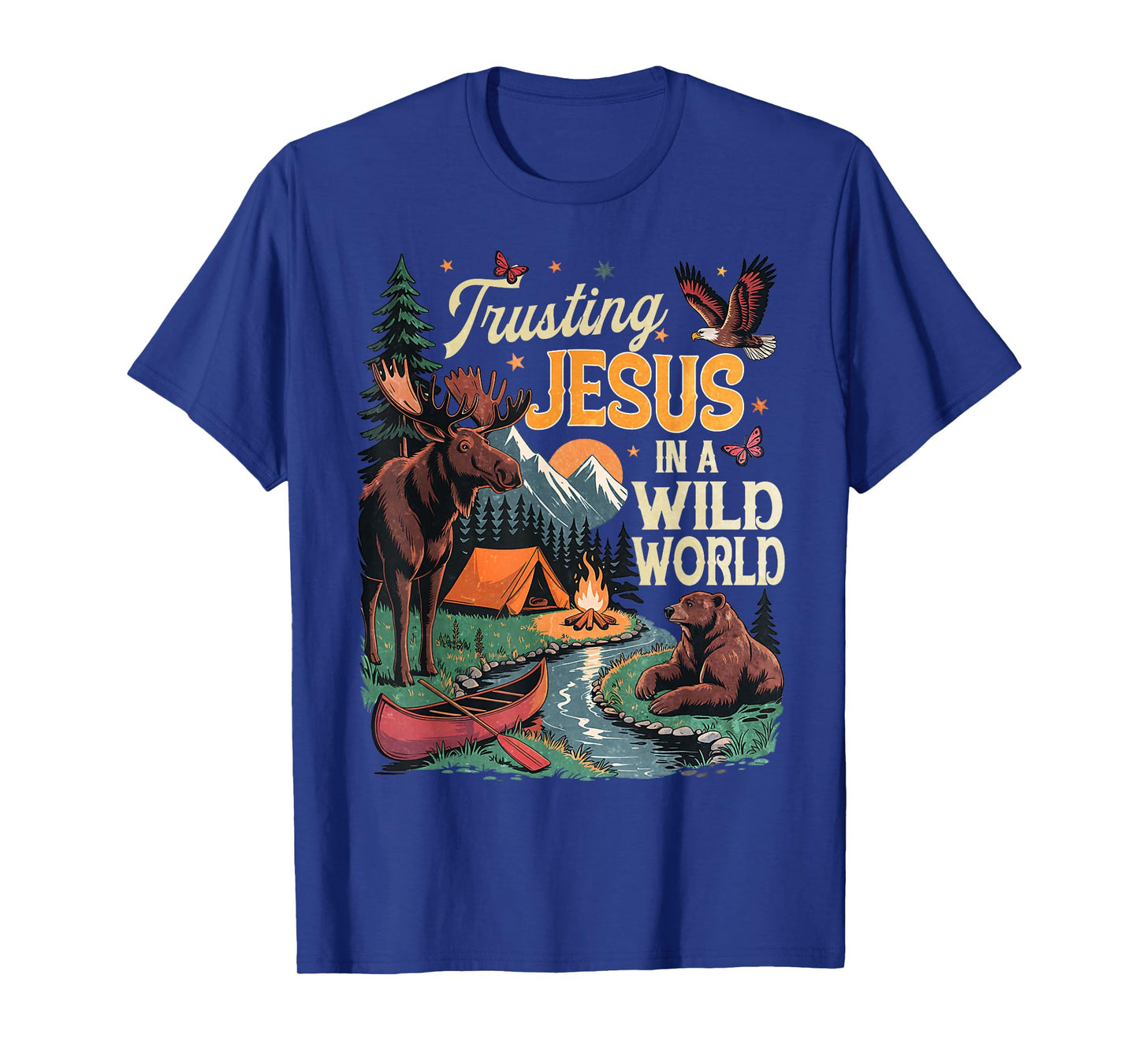 True-North Trusting Jesus In A Wild World Vbs Bear Nature T-Shirt